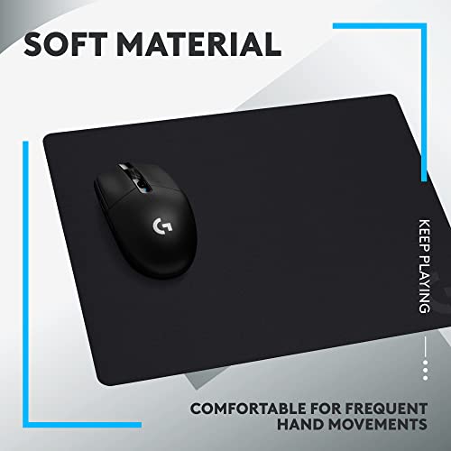 Eco-Friendly Logitech G240 Cloth Gaming Mouse Pad, Optimized for Sensors, Kit