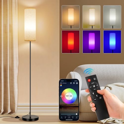 Eco-Friendly FRIDEKO HOME Floor Lamp, 9W 800LM Color Changing Smart Lamp for Daily Use