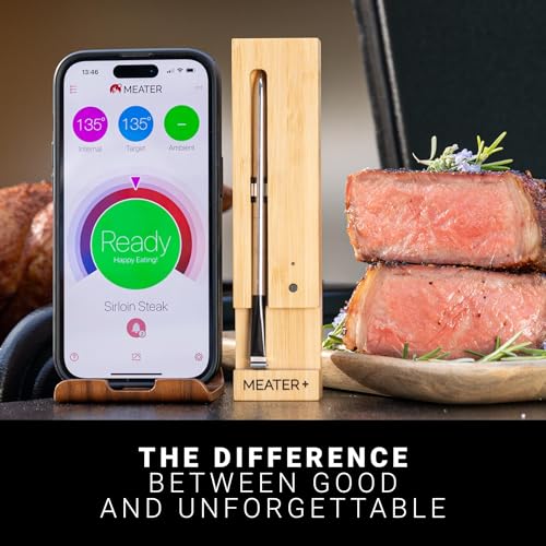 Minimalist MEATER Plus: Smart Bluetooth Wireless Meat Thermometer Digital | BBQ, Essentials