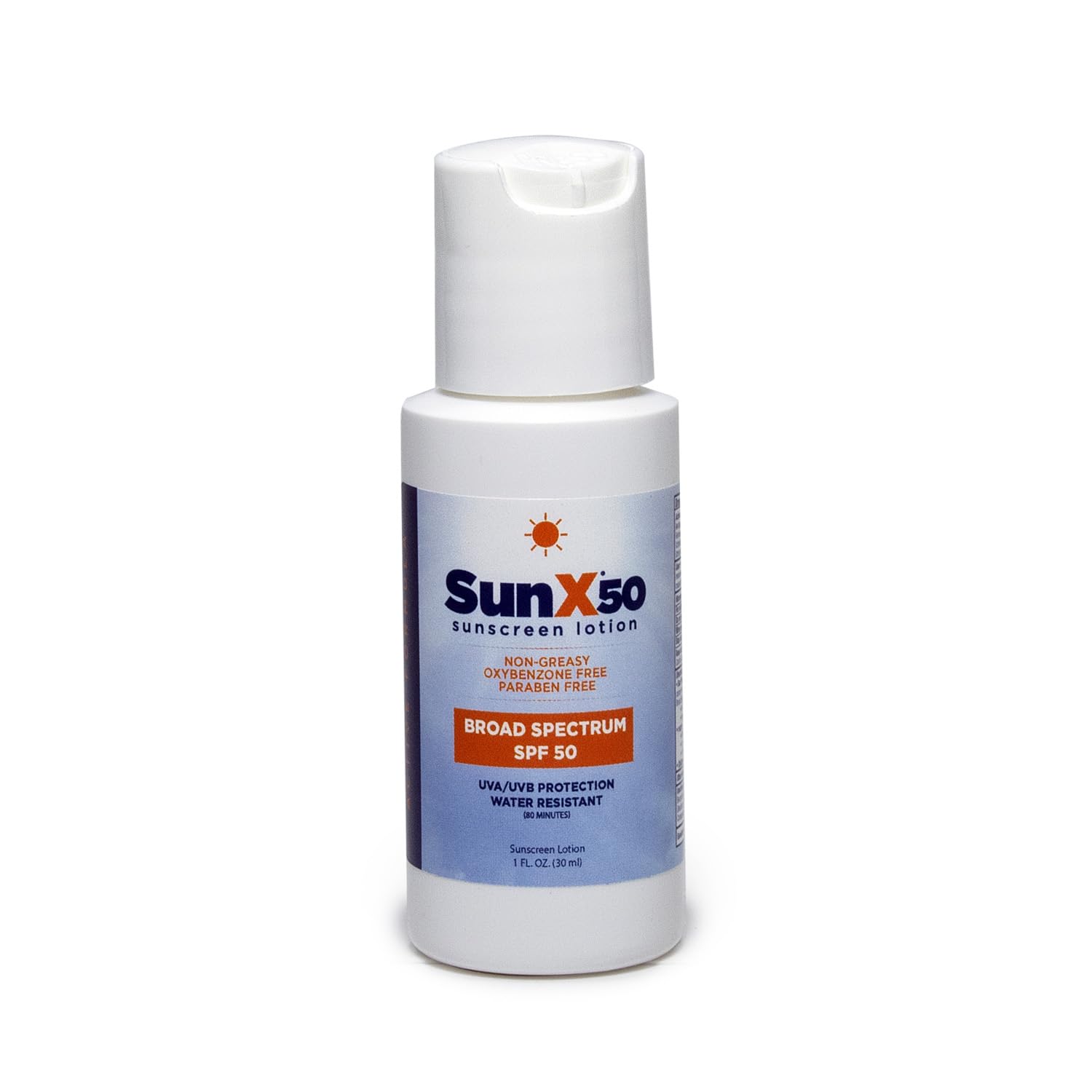 CoreTex Sun X 50 SPF Broad Spectrum Sunscreen Lotion - 4oz Bottle of Paraben, Oxybenzone, Octinoxate, & Oil Free Sunscreen - No White Cast and Water Resistant Up to 80 Minutes