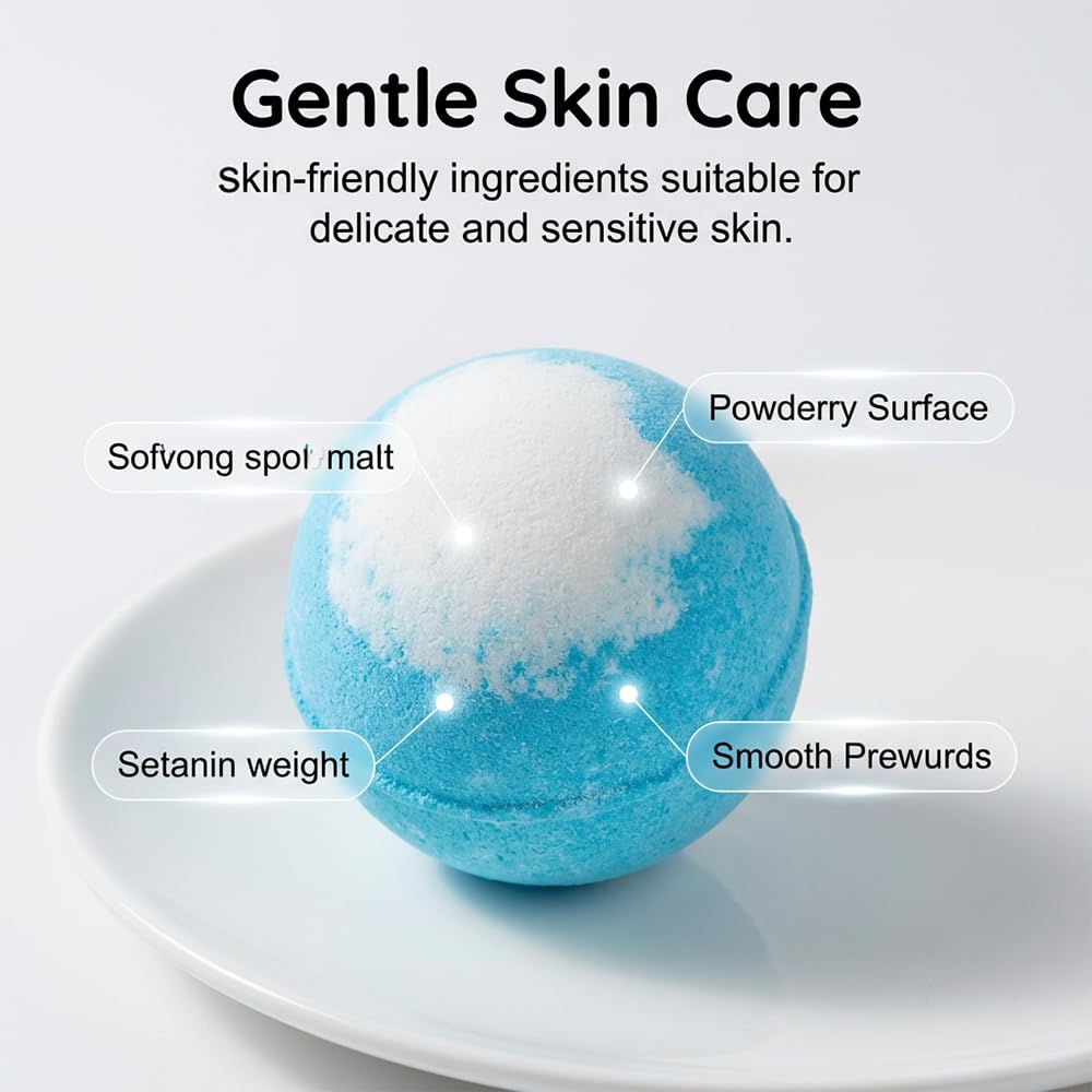 12pcs Bath Bombs for Adult with Toy Inside, 2026 Upgraded Organic Colorful Bubble Bath Safe, Best Birthday, Party, Easter Bath Bombs Gift Set (Sea Animal)