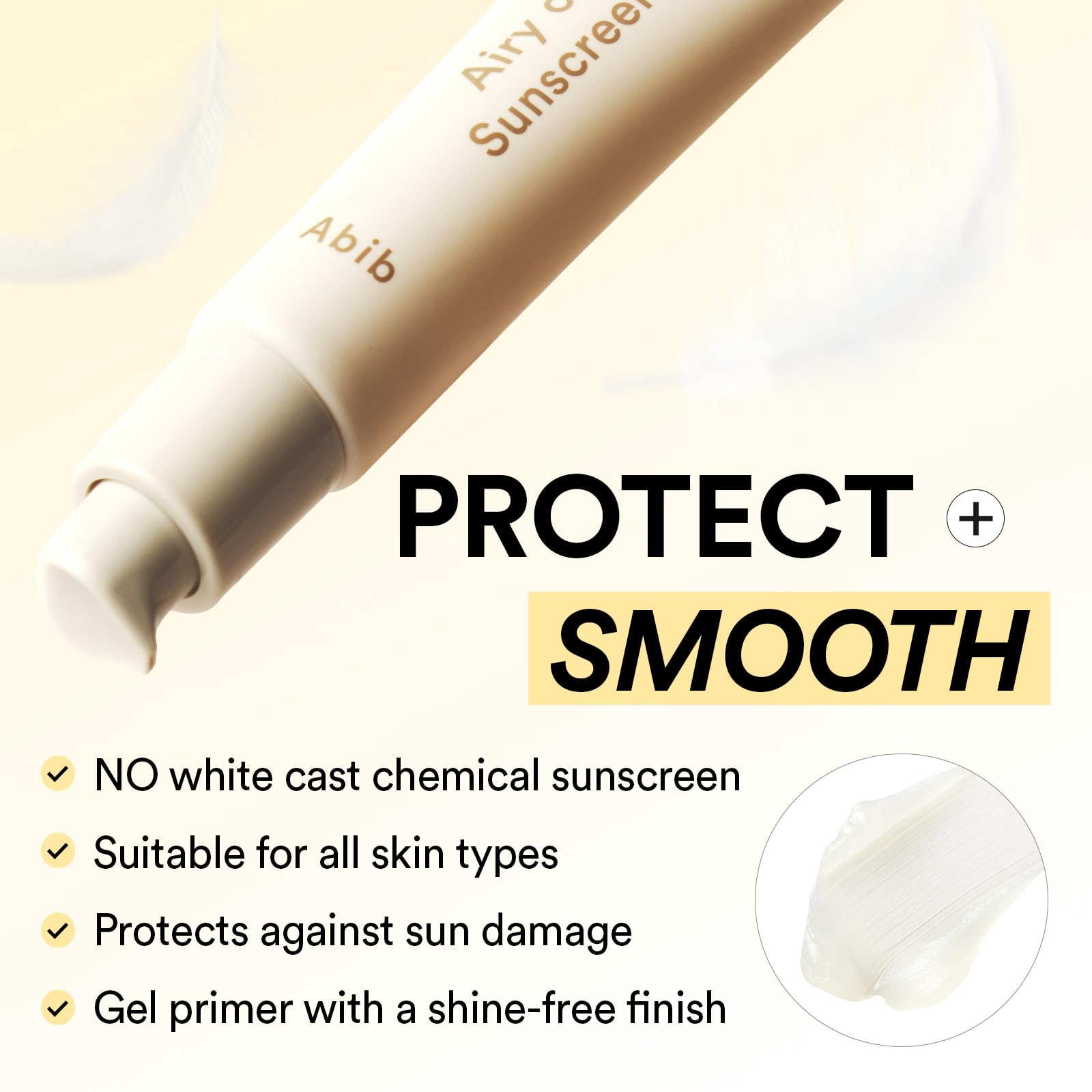 Abib Airy Sunstick Protection Bar SPF50+ Broad Spectrum, Semi-Matte Sunscreen Stick for Oily & Combination Skin, No White Cast, Water-Resistant, Korean Sunscreen, 0.81 oz / 23 g