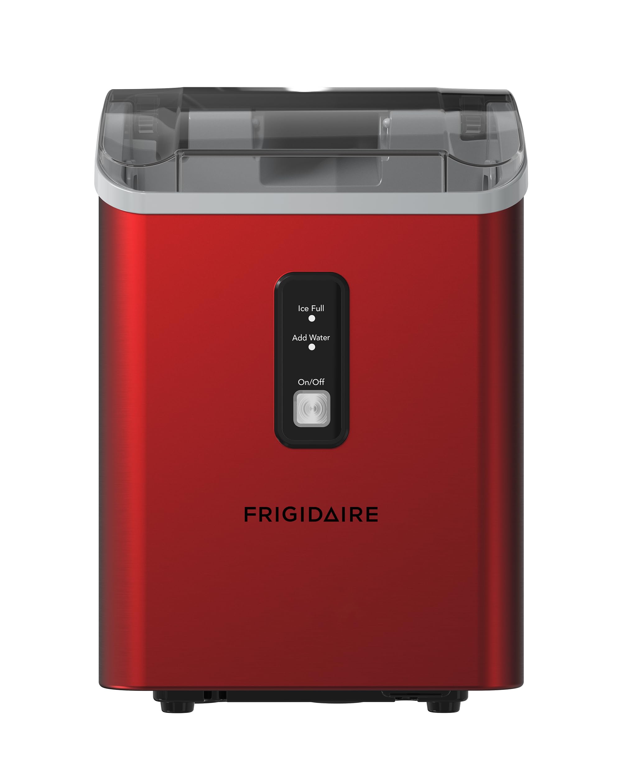 Frigidaire Countertop Crunchy Chewable Nugget Ice Maker, Compact, 33lbs per Day, Metallic Finish