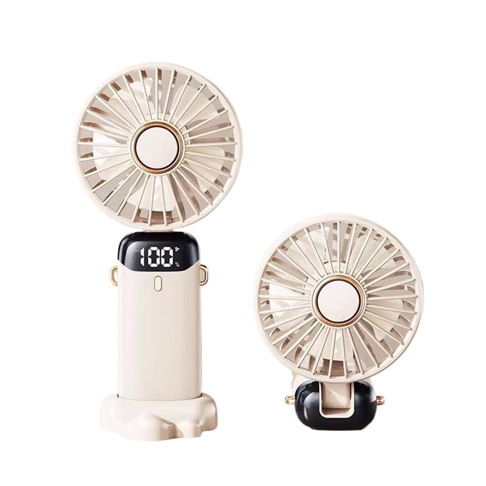 Handheld Small Fan Portable Mini Charging Office Desktop Electric | White