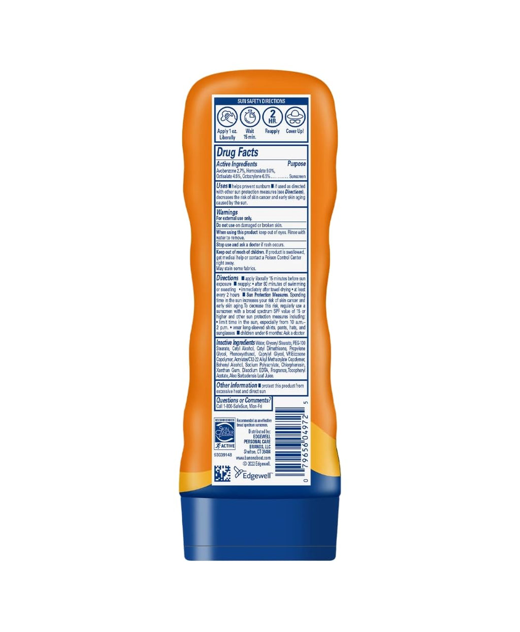 Banana Boat Sport Sunscreen Lotion, SPF 50, 10 Oz Each, Twin Pack | HIGH-PERFORMANCE SUNSCREEN with a non-greasy feel and won't clog pores