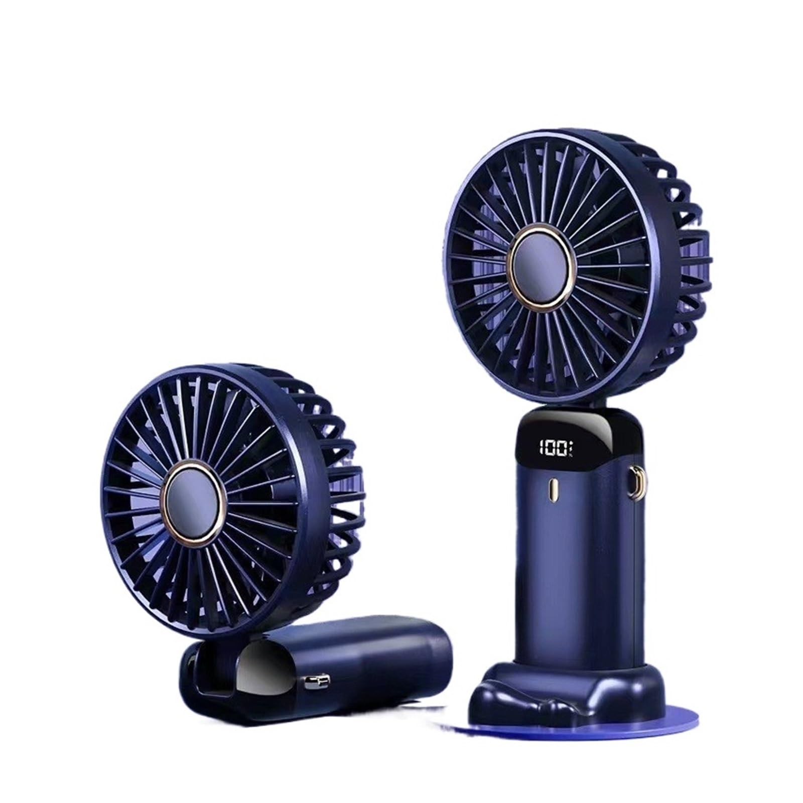 Handheld fan usb mini portable rechargeable small digital display folding aromatherapy electric