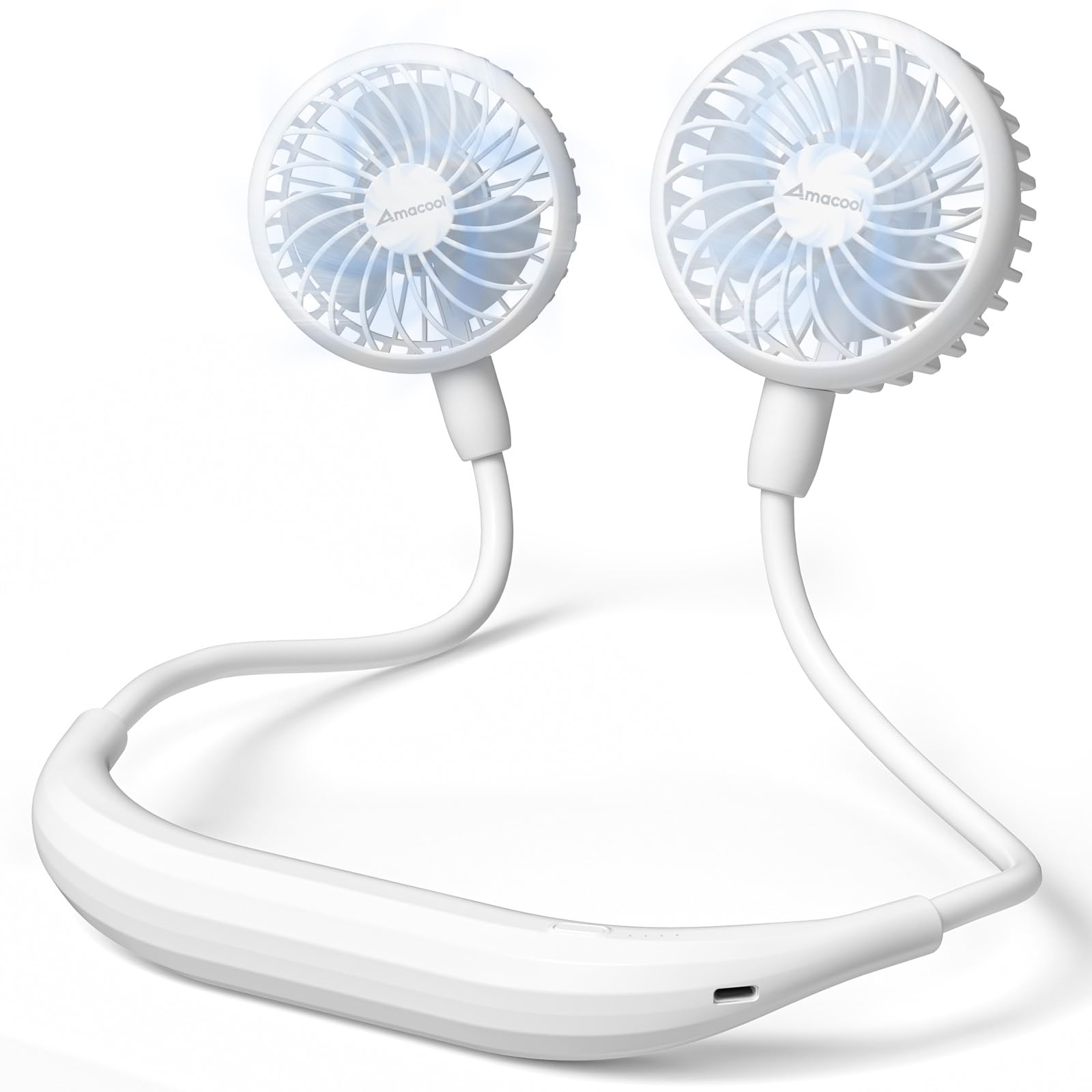 AMACOOL Portable Neck Fan, Lightweight Wearable with Hands-Free Comfort, 360° Adjustable Personal Fan with Ultra Quiet & Strong Wind, Gifts for Men Women Hot Flashes Cruise Travel Outdoor Sports 2026