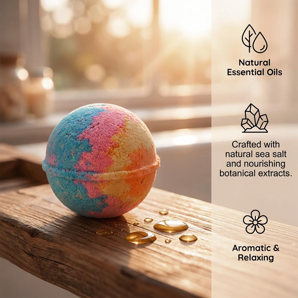 12pcs Bath Bombs for Adult with Toy Inside, 2026 Upgraded Organic Colorful Bubble Bath Safe, Best Birthday, Party, Easter Bath Bombs Gift Set (Sea Animal)