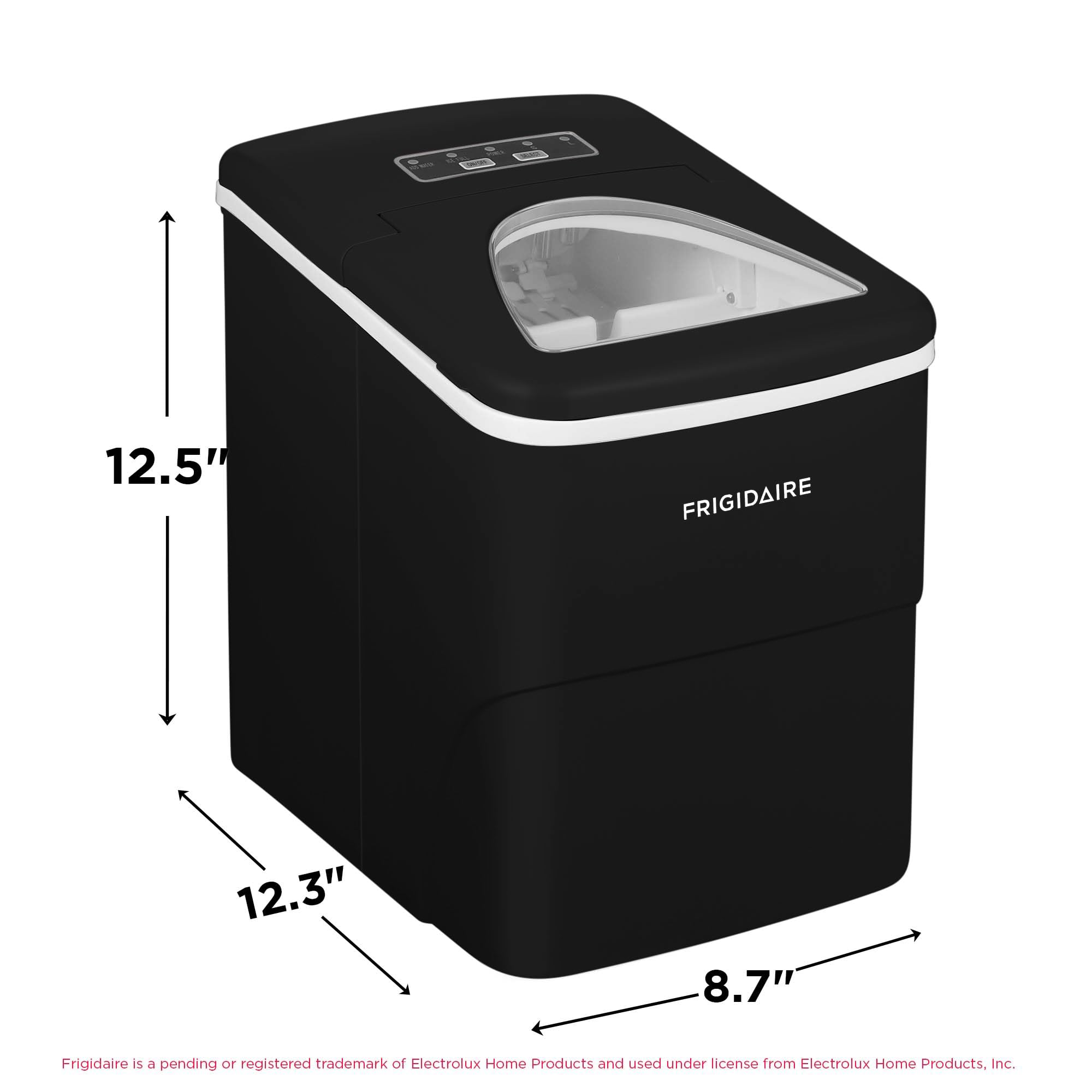 Frigidaire EFIC108 Counter top Portable, 26 lb per Day Compact Ice Maker Machine
