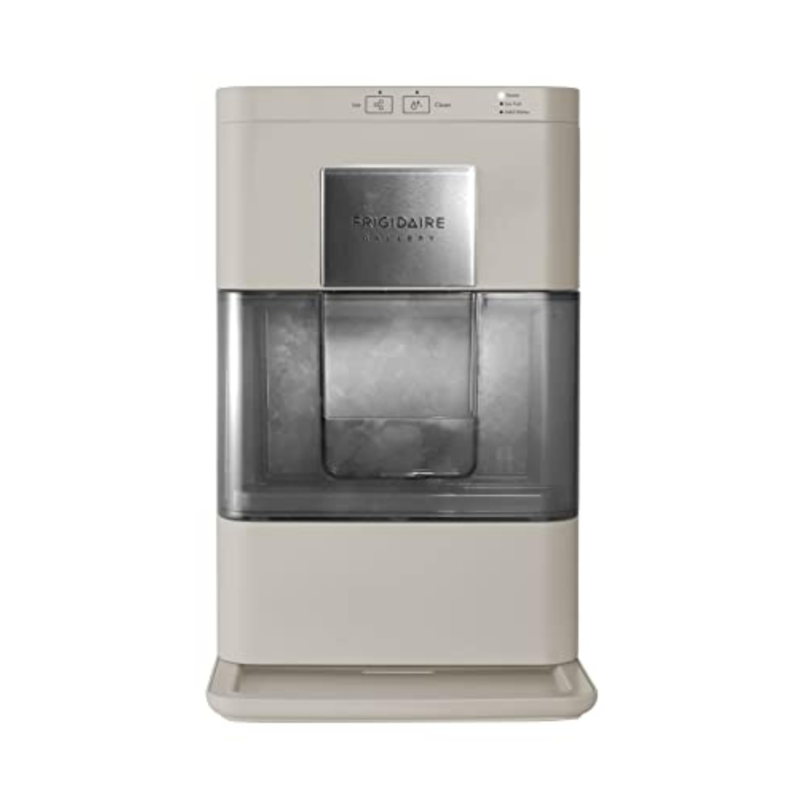Frigidaire Compact Countertop Ice Maker, Makes 26 Lbs. of Bullet Shaped Ice Cubes Per Day, Silver Stainless