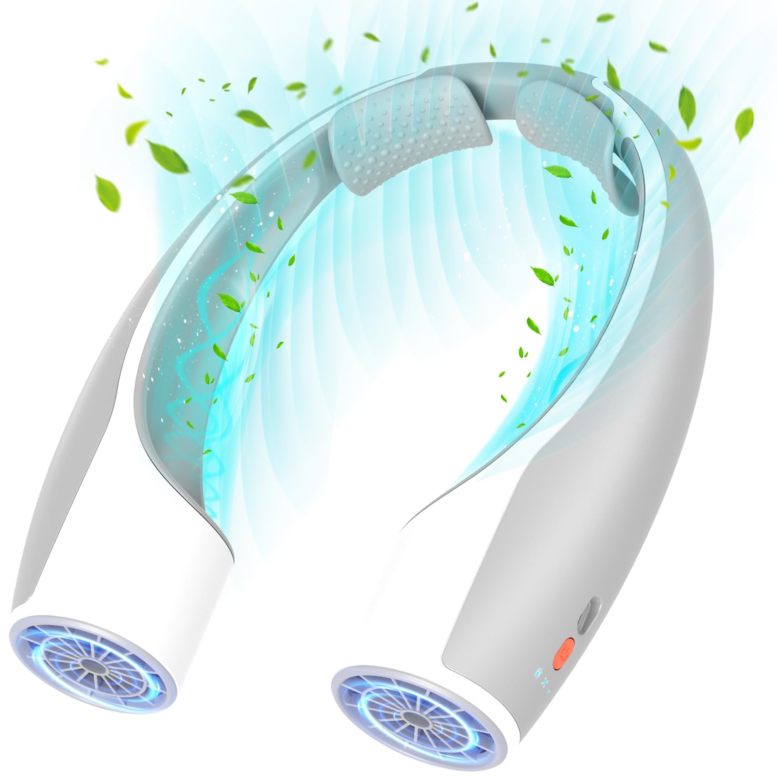 Rohent Portable Hands-Free Neck Fan - 4000mAh Battery, USB-C Rechargeable, Ultra-Quiet, 4 Adjustable Speeds – Perfect for Office, Outdoor, and Travel Use