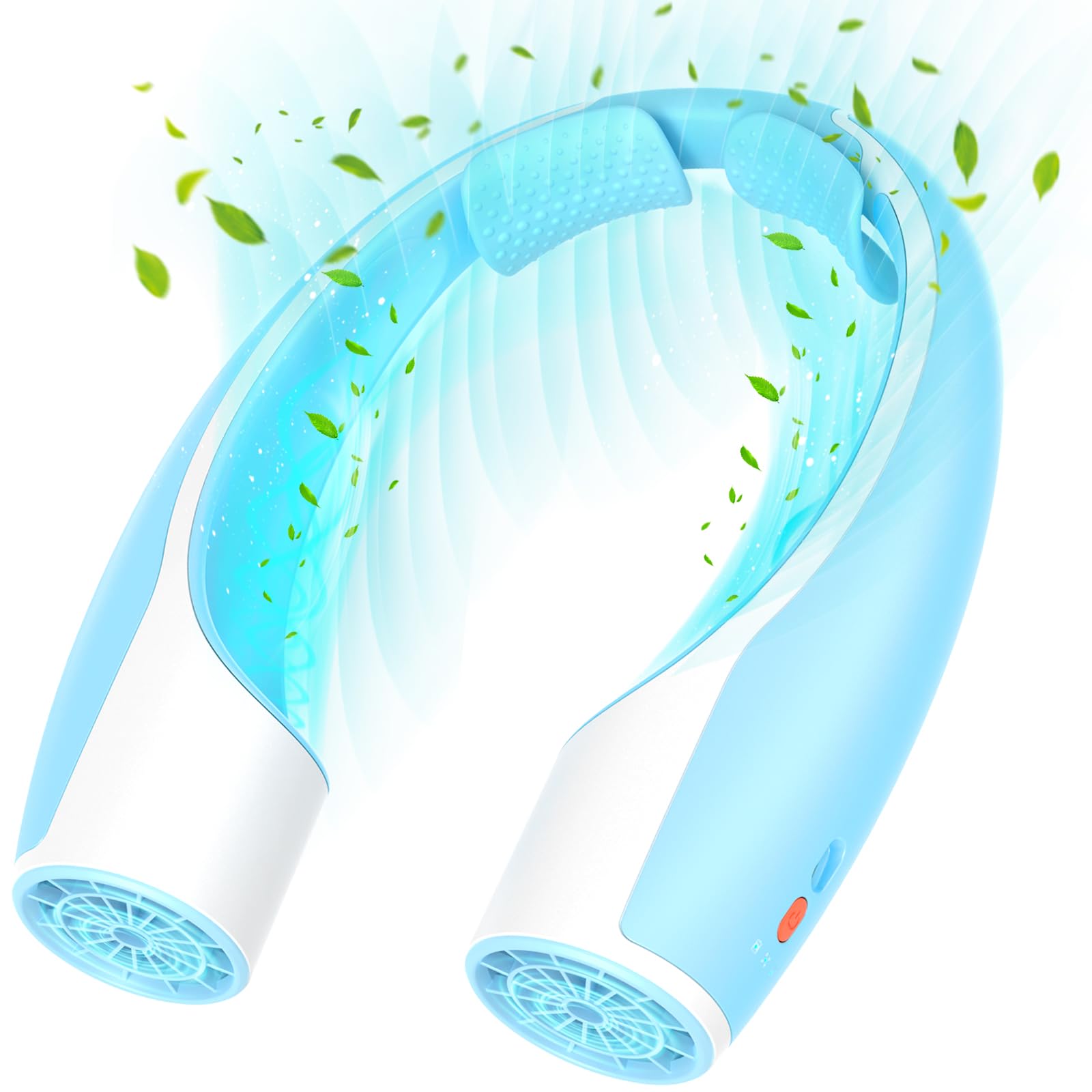 Rohent Portable Hands-Free Neck Fan - 4000mAh Battery, USB-C Rechargeable, Ultra-Quiet, 4 Adjustable Speeds – Perfect for Office, Outdoor, and Travel Use