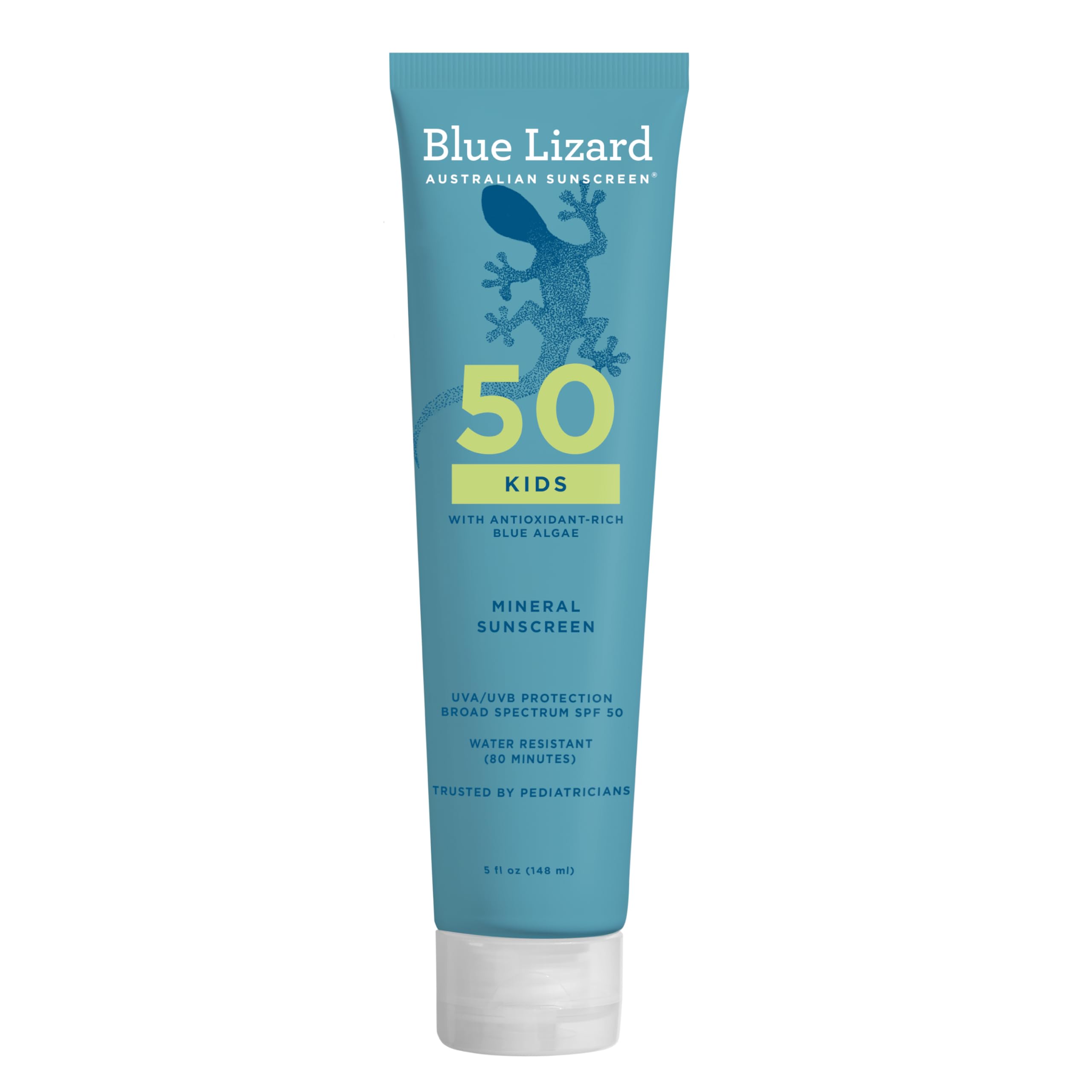 Blue Lizard Kids Mineral Sunscreen Spray SPF 50+, Brand, Broad-Spectrum UVA/UVB Protection, Water-Resistant, Zinc Oxide Formula, 5 fl oz