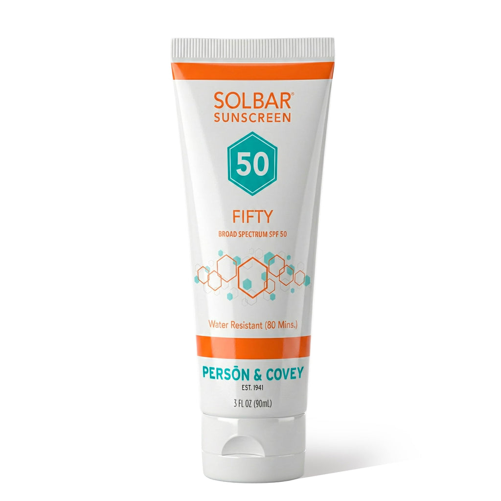 Solbar Fifty SPF 50 Sunscreen for Face & Body — Broad Spectrum SPF 50 Sun Cream, Water-Resistant 80 Minutes, Non-Comedogenic Travel Size 3 Fl. Oz., Fragrance Free