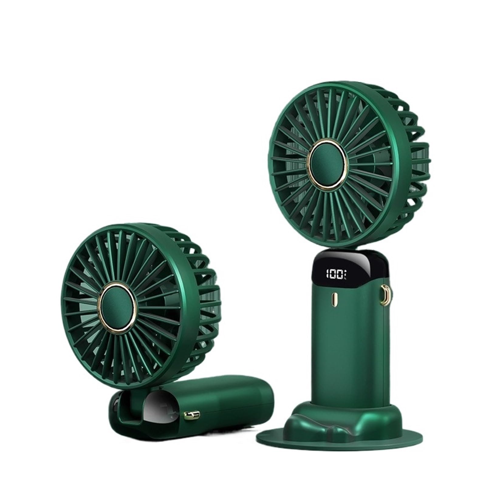 Handheld fan usb mini portable rechargeable small digital display folding aromatherapy electric