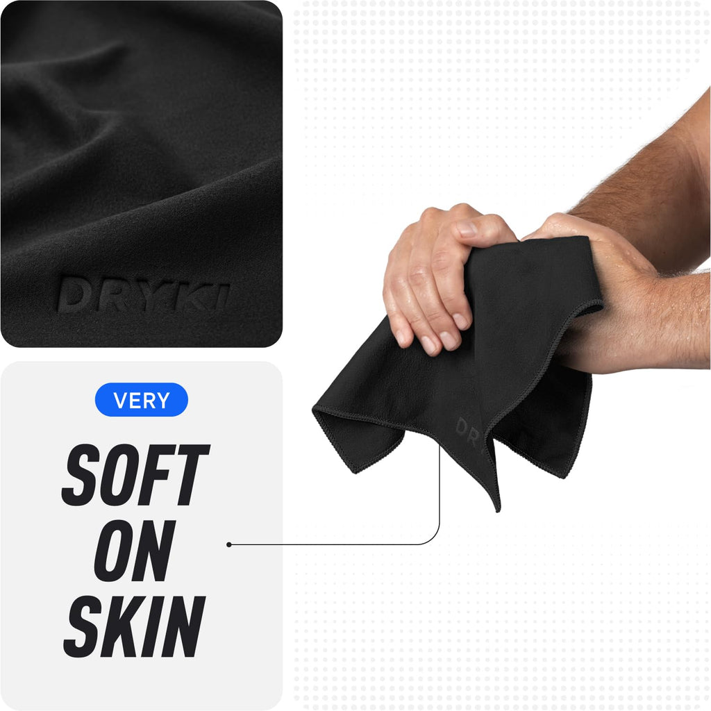 DRYKI Pocket-Sized Sweat Towels - The Original Sweat Absorbing Handkerchiefs - Quick-Dry Microfiber Sweat Rags for Face, Hands, & Body - Men & Women - Gym, Sports, and Work (Desert: 5 Pack)