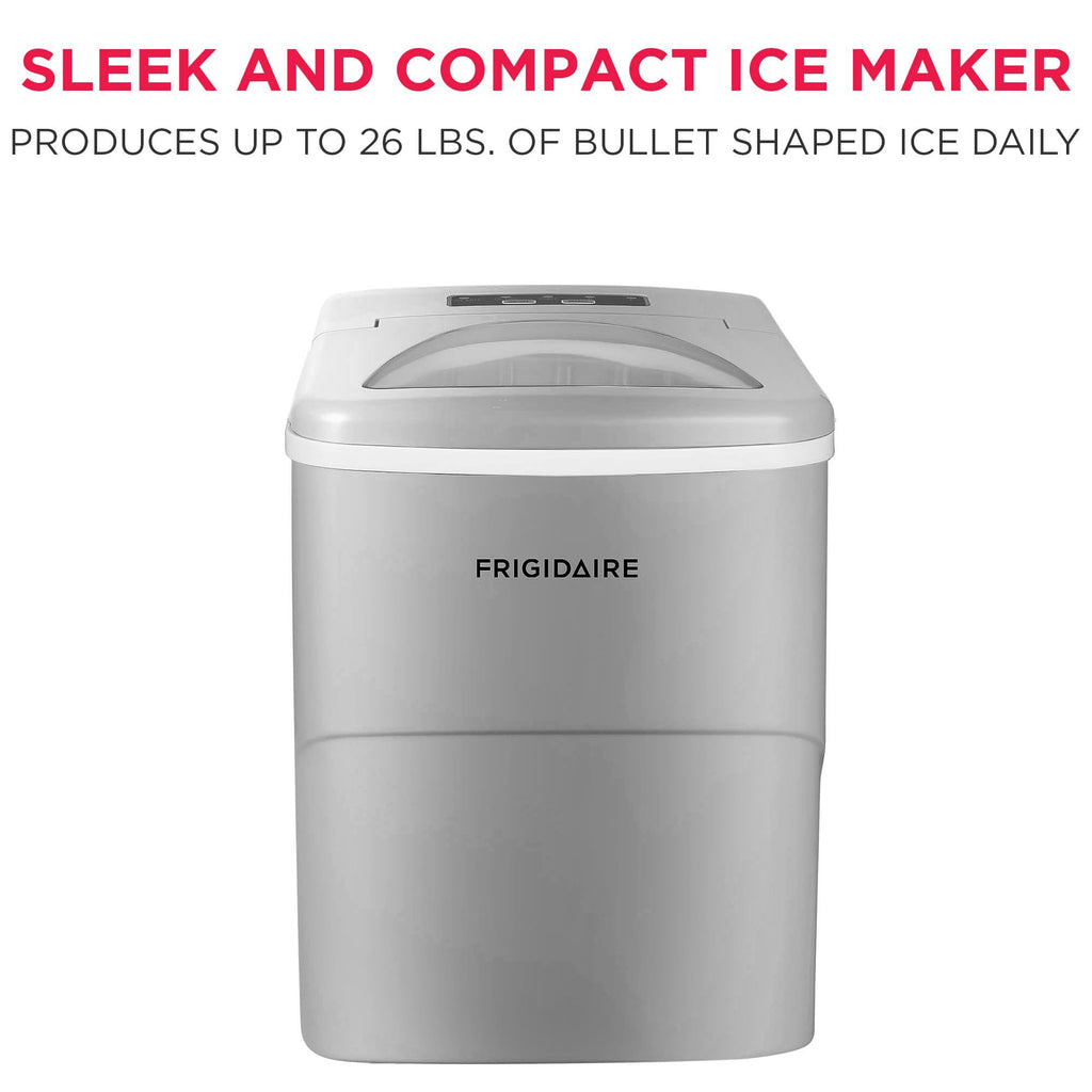Frigidaire EFIC108 Counter top Portable, 26 lb per Day Compact Ice Maker Machine