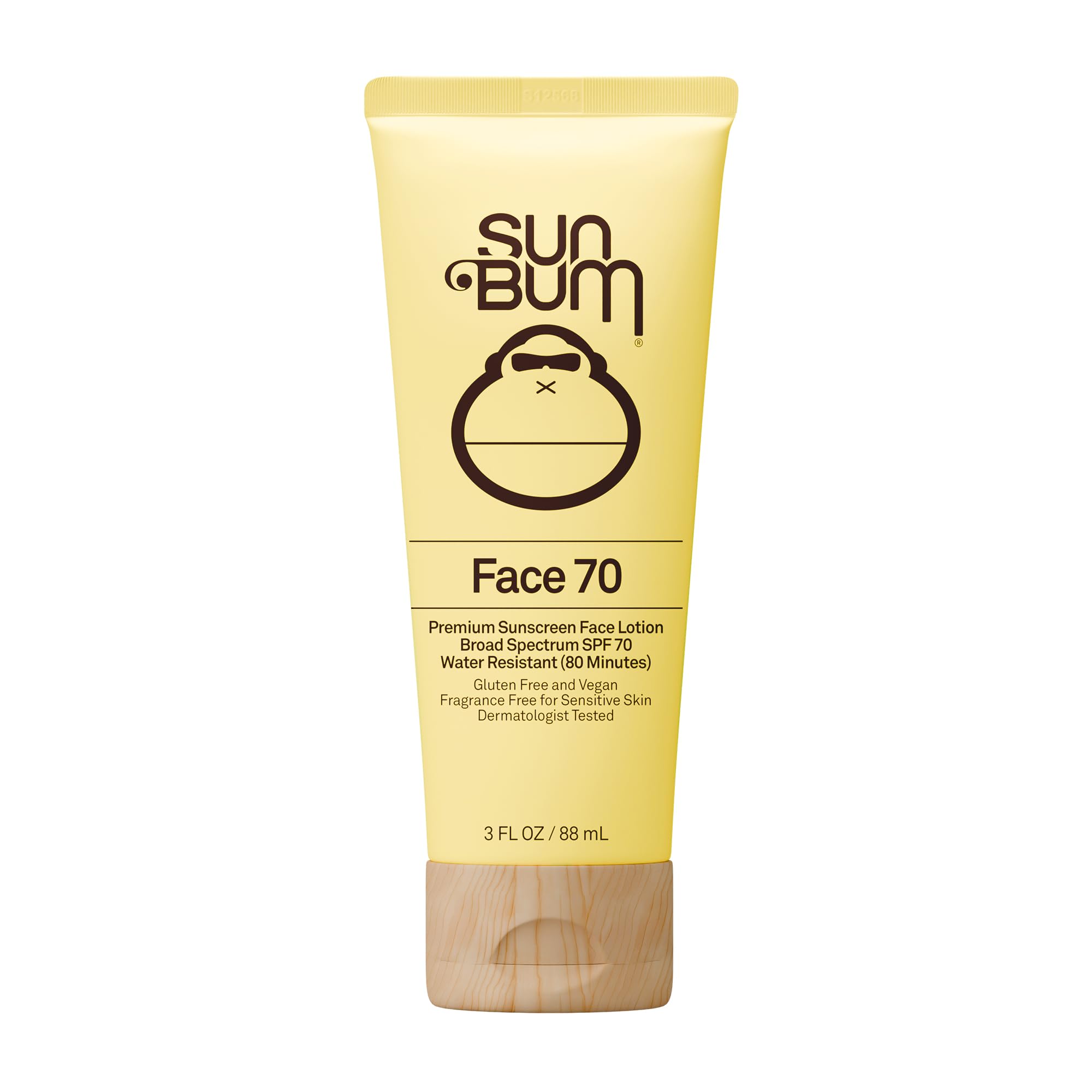 Sun Bum Original SPF 50 Sunscreen Face Lotion - Broad Spectrum Moisturizing Facial Sunscreen with Vitamin E - Travel Size - 3 oz
