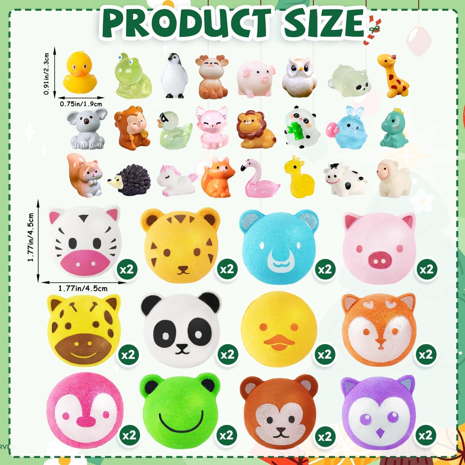 Bath Bombs for Kids with Surprise Toys Inside, 12 Pcs Bubble Bath Fizzy Balls with 12 Animal Shapes, Natural Bath Bombs Valentine's Day Easter Children's Day Gift Set for Kids Girls Boys Toddlers