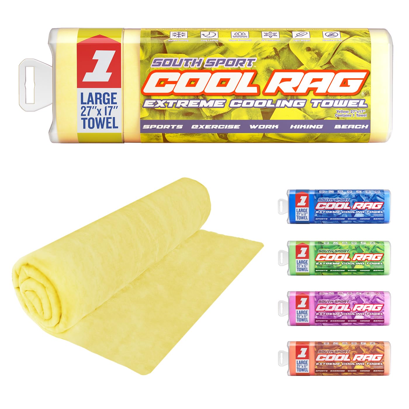 Cool Cool RAG Extreme Cooling Towel for Heat Relief - PVA Cooling Towel for Workout, Gym, Running and for Other Outdoor Sports - Cooling Rag for Neck - Cool Towel for Quick Cooling