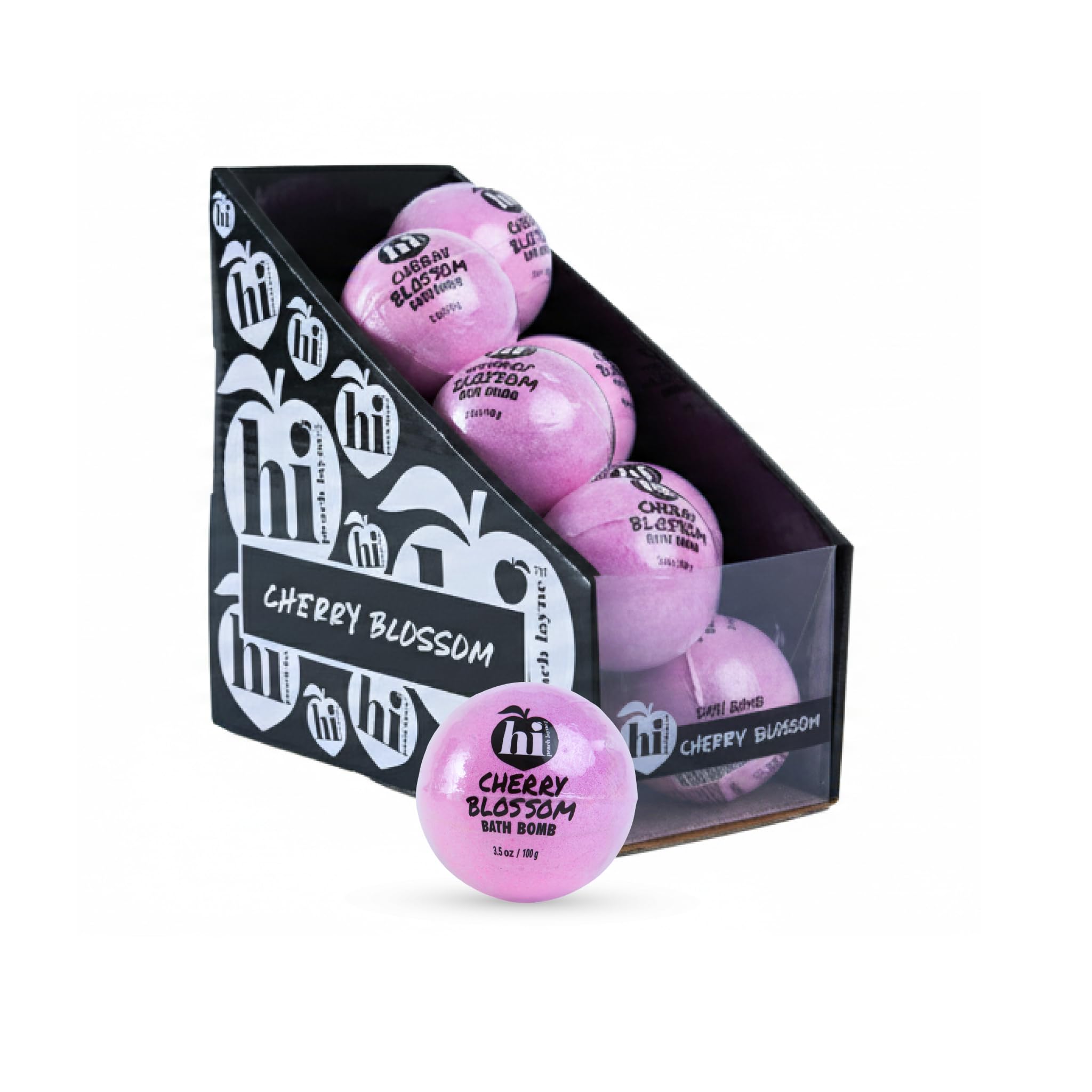 Moisturizing Cherry Blossom Bath Bombs Gift Set for Women & Kids 12-Pack (3.5 oz Each) – Vegan, Clean Beauty, Sensitive Skin Safe, Spa Gifts for Women by Hi Peach Layne