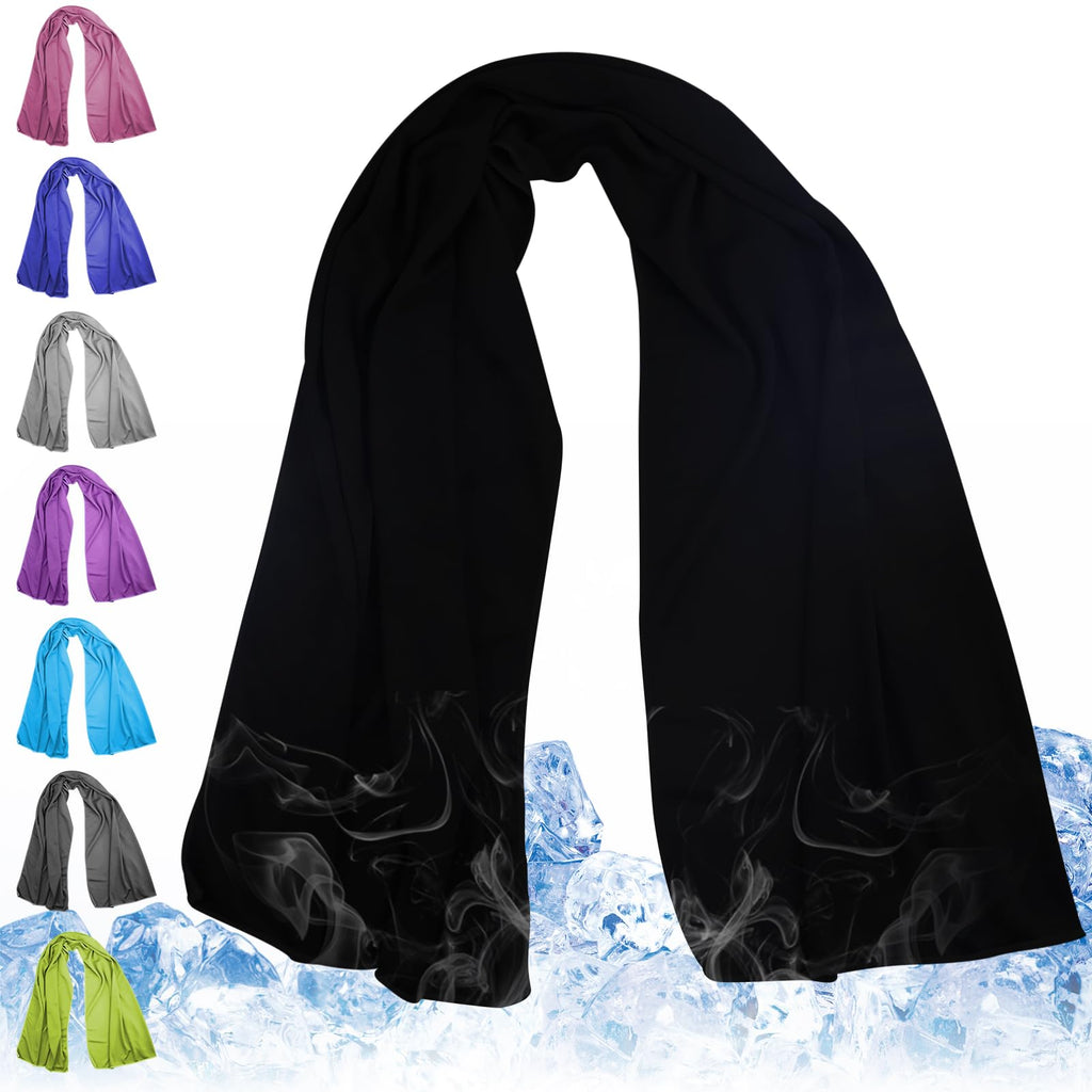 Cooling Towels 43.3" x 15.7" - Ice Towel, Sweat Towel, Cooling Towels for Neck & Face & Cooling Neck Wraps for Summer Heat - Neck Cooler for Quick Cool Down for Gym, Running, Golf, Yoga & Sports
