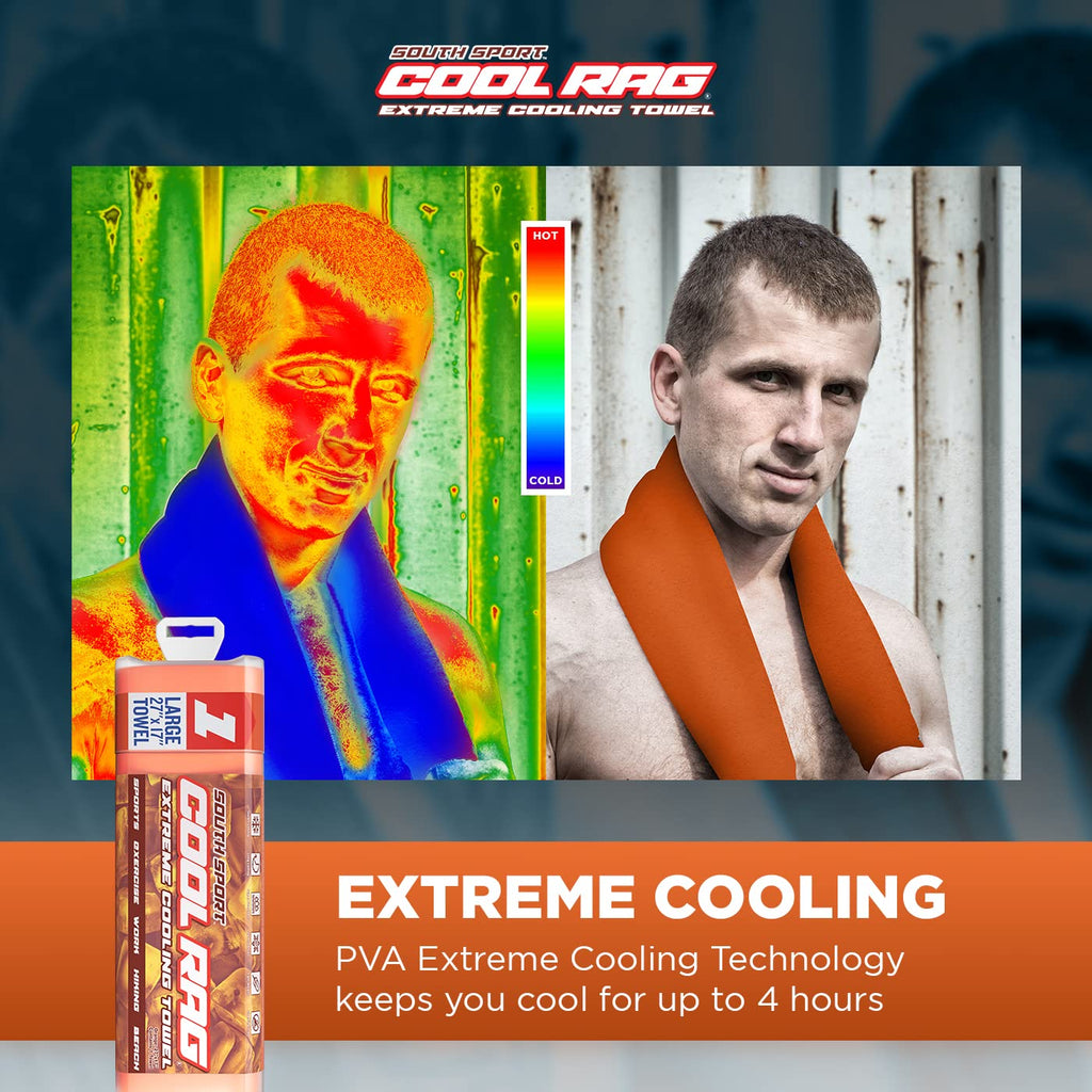 Cool Cool RAG Extreme Cooling Towel for Heat Relief - PVA Cooling Towel for Workout, Gym, Running and for Other Outdoor Sports - Cooling Rag for Neck - Cool Towel for Quick Cooling