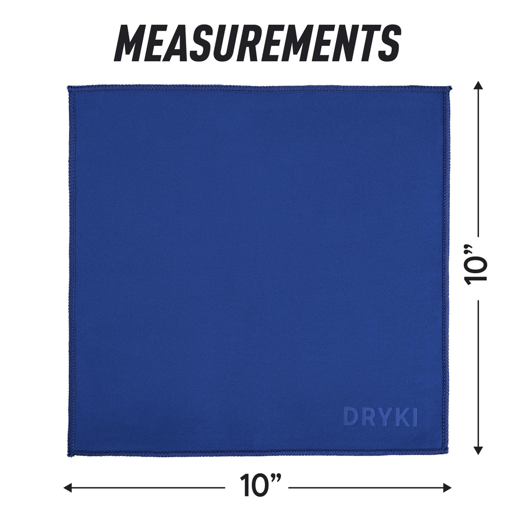 DRYKI Sweat Absorbing Handkerchiefs - The Original Pocket-Sized Sweat Towels - Quick-Dry Microfiber Sweat Rags for Face, Hands, & Body - Men & Women - Gym, Sports, and Work (Forest: 5 Pack)