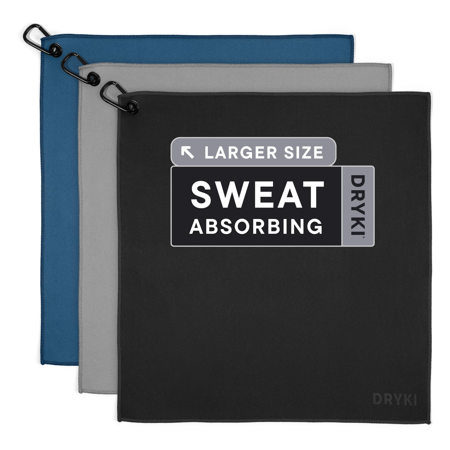DRYKI Pocket-Sized Sweat Towels - The Original Sweat Absorbing Handkerchiefs - Quick-Dry Microfiber Sweat Rags for Face, Hands, & Body - Men & Women - Gym, Sports, and Work (Desert: 5 Pack)