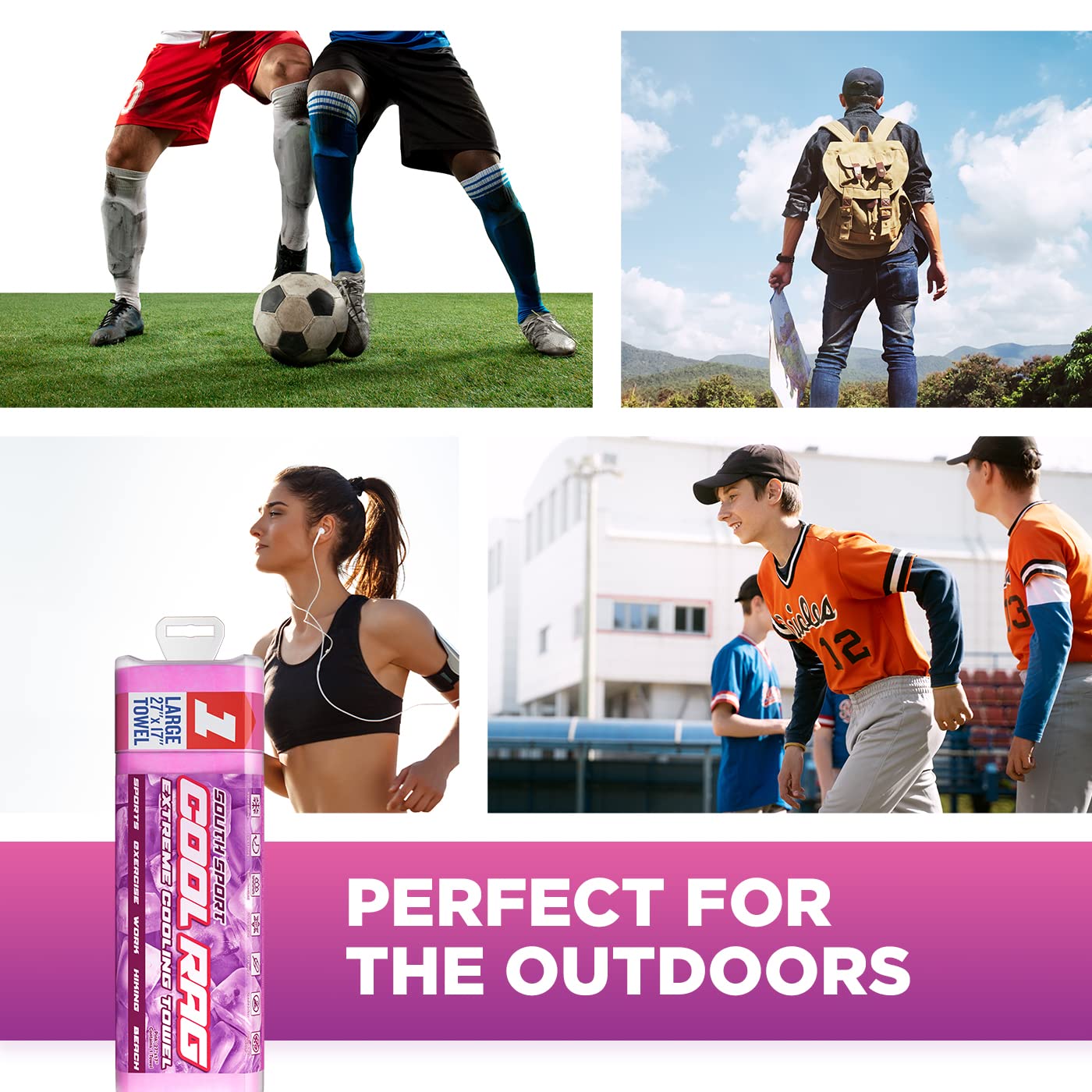 Cool Cool RAG Extreme Cooling Towel for Heat Relief - PVA Cooling Towel for Workout, Gym, Running and for Other Outdoor Sports - Cooling Rag for Neck - Cool Towel for Quick Cooling