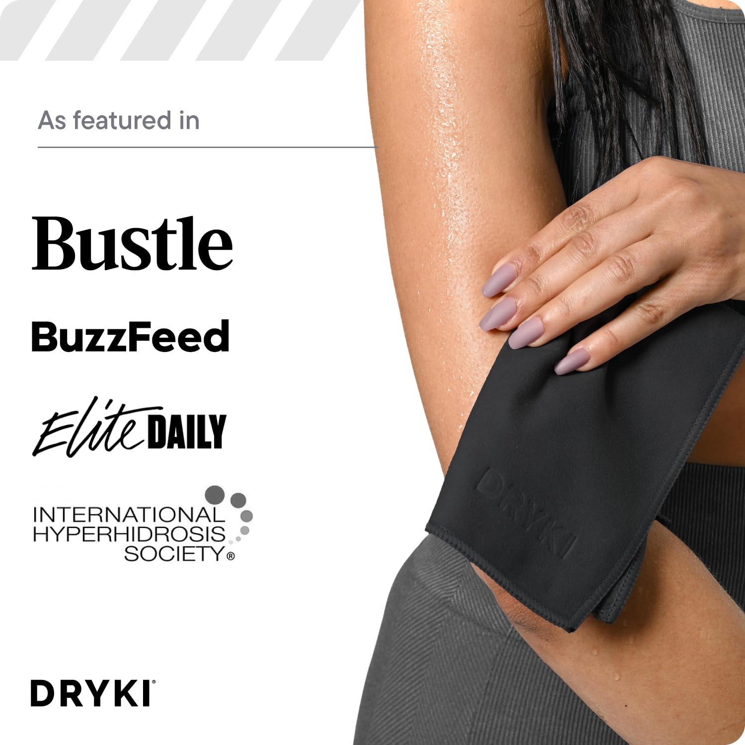 DRYKI Pocket-Sized Sweat Towels - The Original Sweat Absorbing Handkerchiefs - Quick-Dry Microfiber Sweat Rags for Face, Hands, & Body - Men & Women - Gym, Sports, and Work (Desert: 5 Pack)