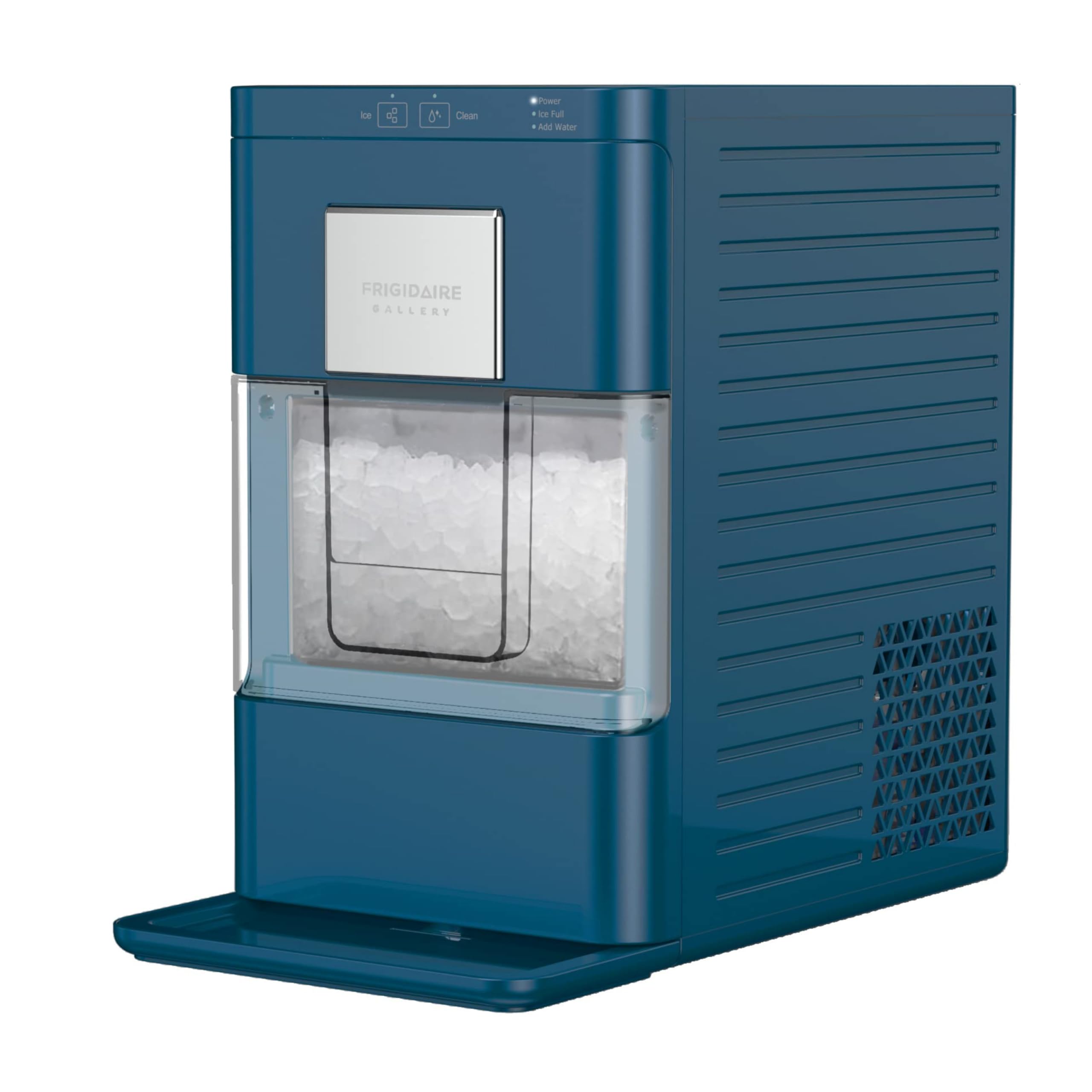 Frigidaire Compact Countertop Ice Maker, Makes 26 Lbs. of Bullet Shaped Ice Cubes Per Day, Silver Stainless