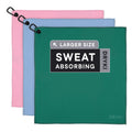 DRYKI Sweat Absorbing Handkerchiefs - The Original Pocket-Sized Sweat Towels - Quick-Dry Microfiber Sweat Rags for Face, Hands, & Body - Men & Women - Gym, Sports, and Work (Forest: 5 Pack)