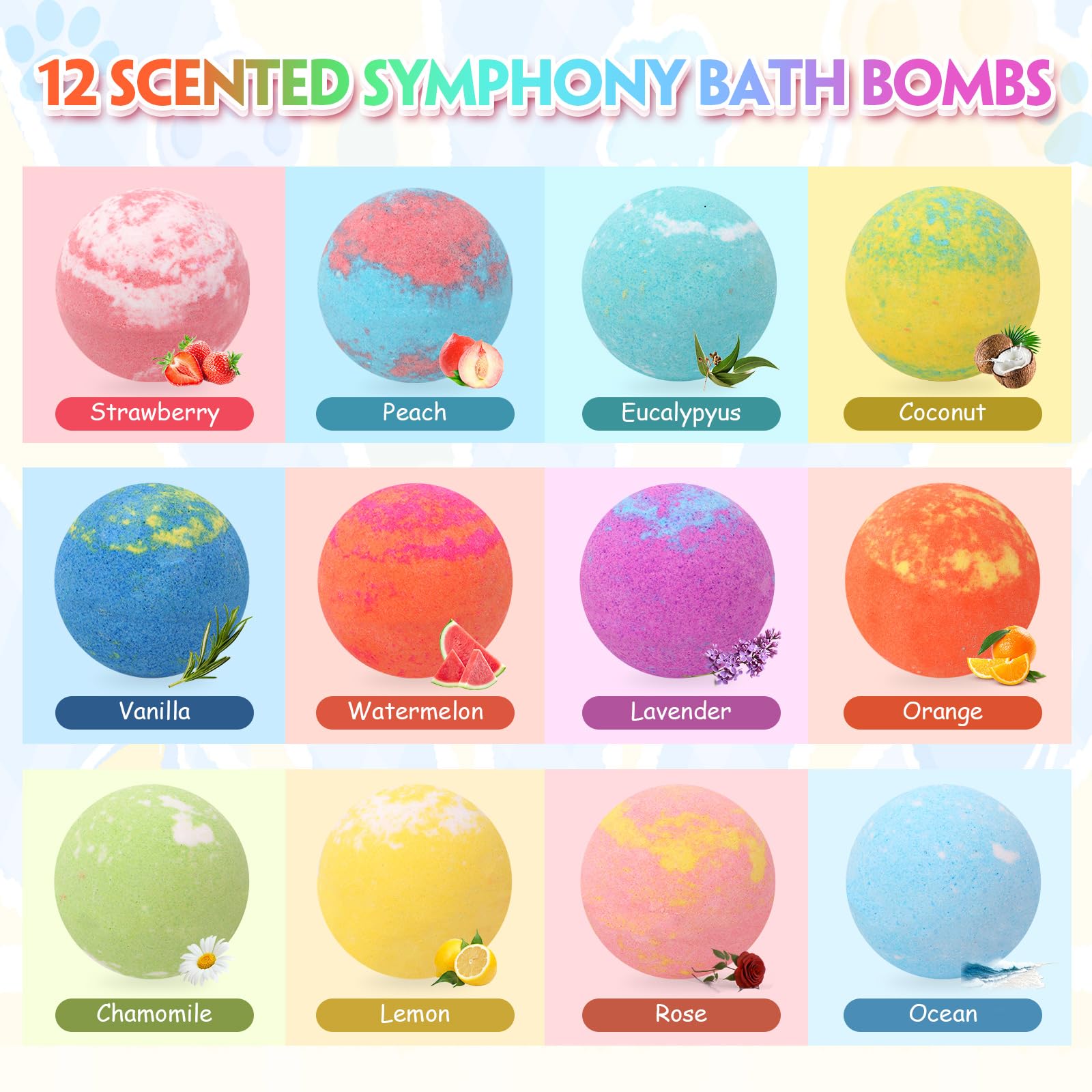 Bath Bombs for Kids with Surprise Inside Kids Bath Bombs with Toys for Boys Girls Handmade Fizzy Balls Bubble Bath Bomb Gift Set for Christmas New Year