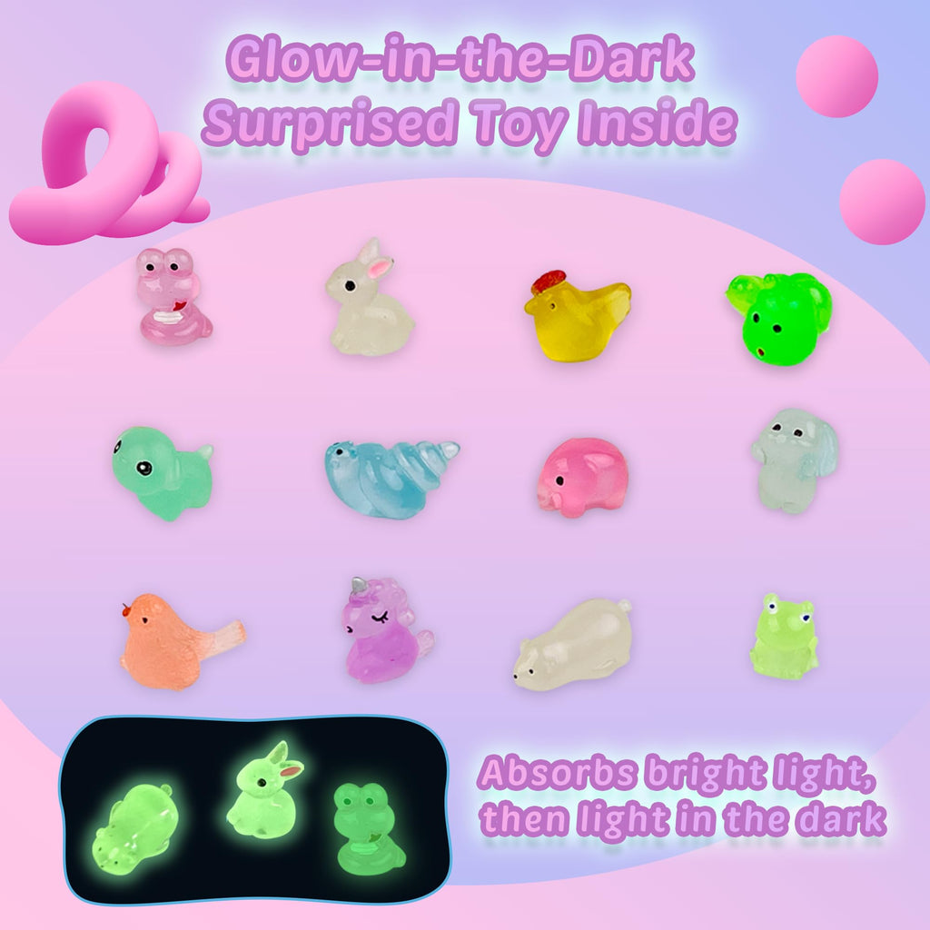Bath Bombs for Kids, 12 Pcs Bath Bombs with Glow in The Dark Dinosura Surprise Inside, Handmade Organic Bubble Bath Ball Gift Set for Boys and Girls, Gift for Birthday Christmas Easter