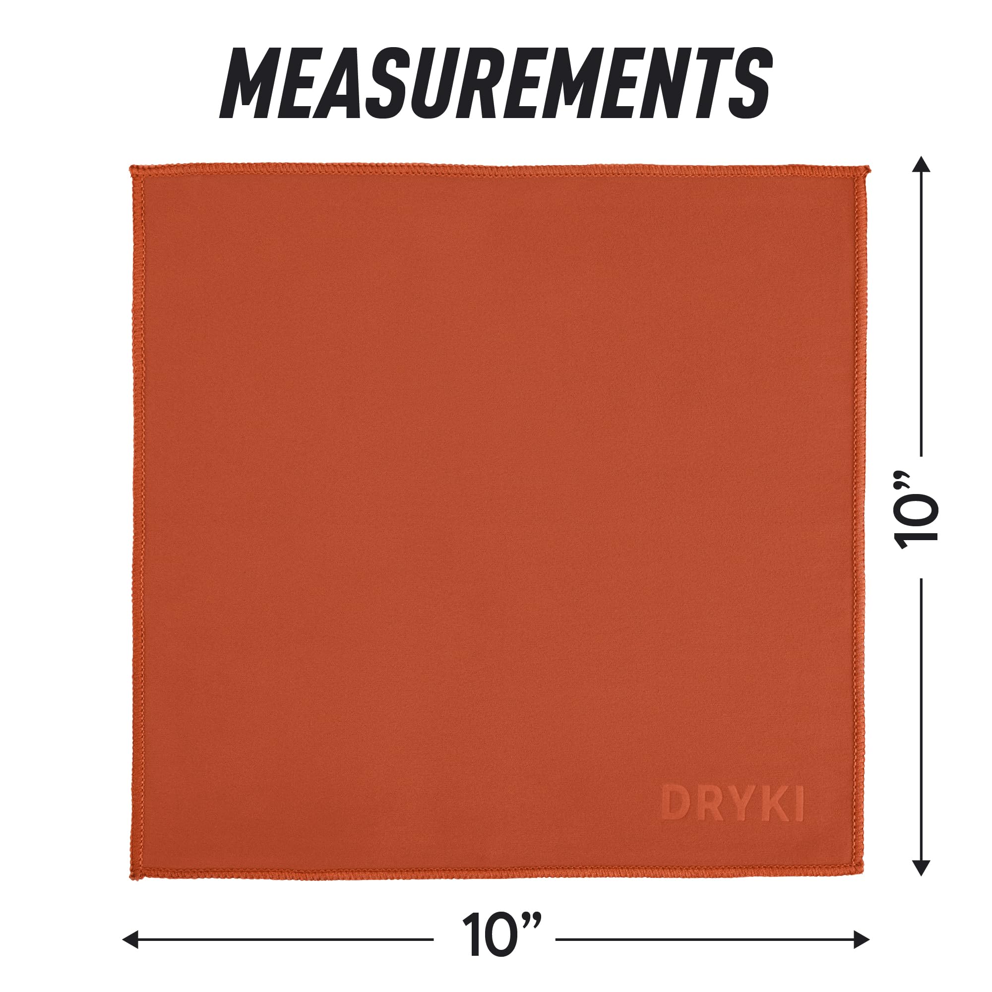 DRYKI Pocket-Sized Sweat Towels - The Original Sweat Absorbing Handkerchiefs - Quick-Dry Microfiber Sweat Rags for Face, Hands, & Body - Men & Women - Gym, Sports, and Work (Desert: 5 Pack)