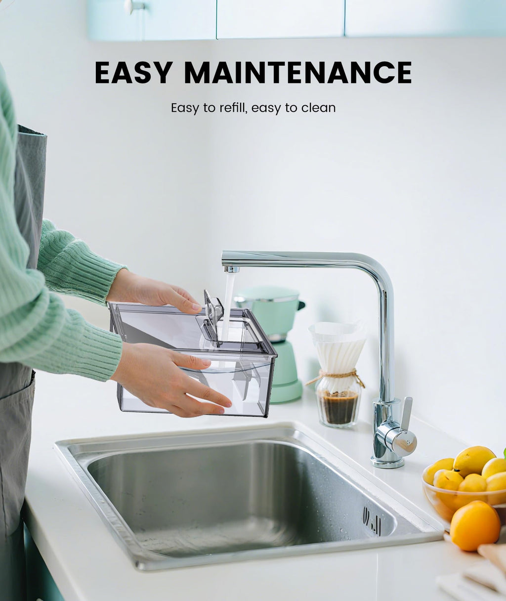 Ice Maker Countertop, Efficient Easy Carry Ice Machine, Self-Cleaning Ice Maker with Ice Scoop & Basket, 9pcs/ 6mins 26.6Lbs Per Day for Home/Office/Kitchen,Black