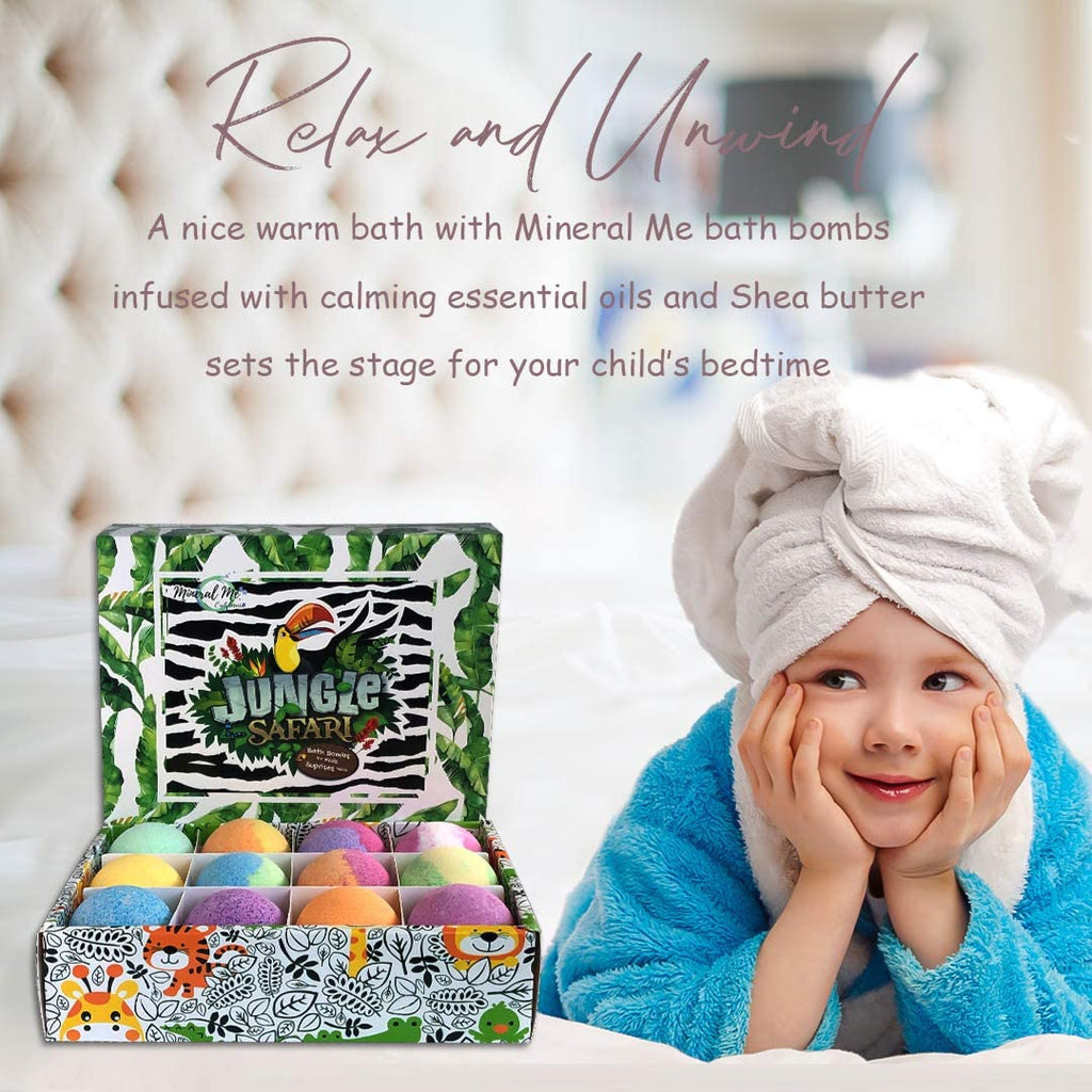 Bath Bombs for Kids with Surprise Inside - Organic Bath Fizzies with Toys Inside. All Natural, Gentle, and Kids Safe, Rainbow Spa Bath Fizz Balls, Birthday Gifts for Boys, Toddlers, Baby