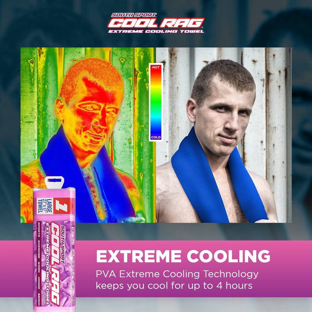 Cool Cool RAG Extreme Cooling Towel for Heat Relief - PVA Cooling Towel for Workout, Gym, Running and for Other Outdoor Sports - Cooling Rag for Neck - Cool Towel for Quick Cooling