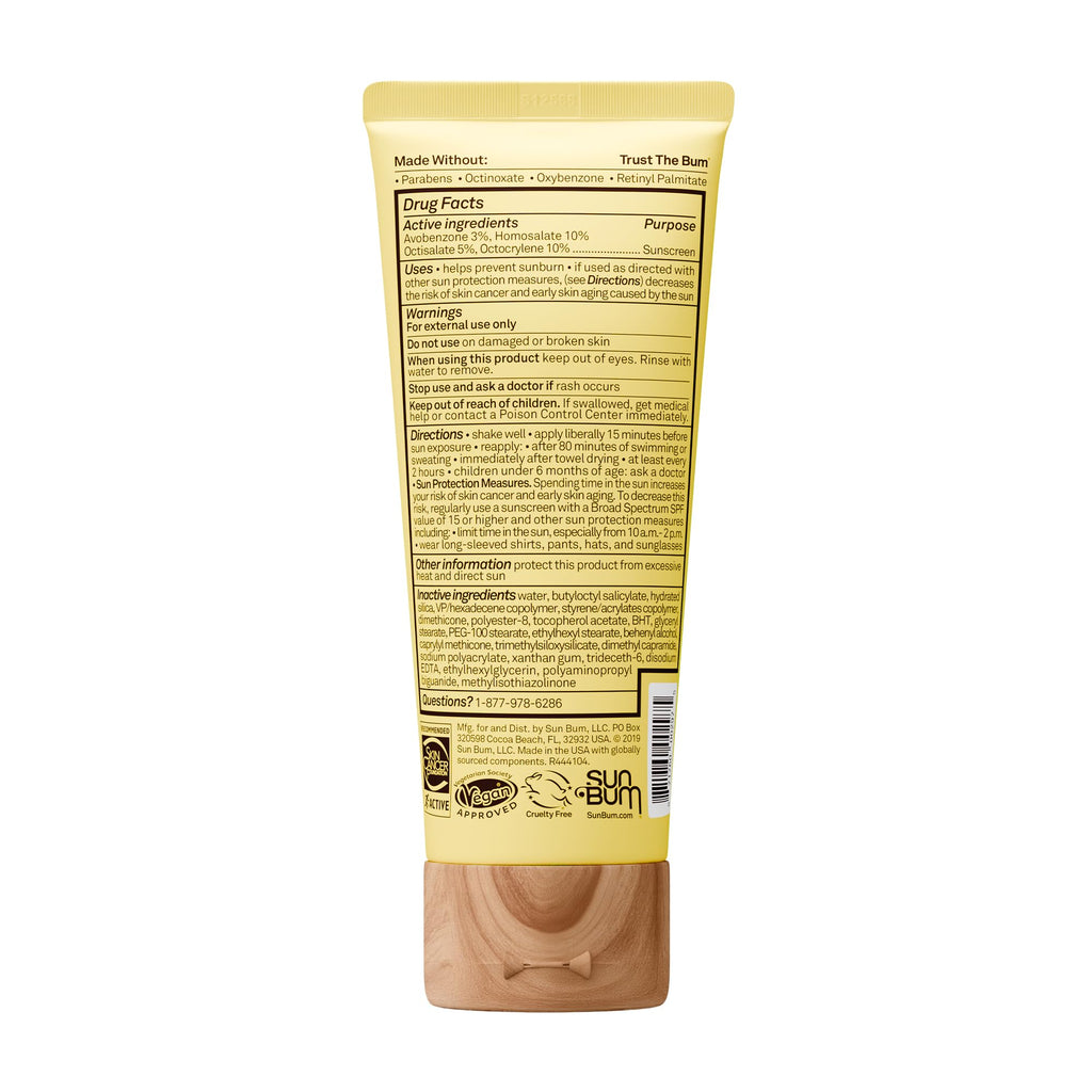 Sun Bum Original SPF 50 Sunscreen Face Lotion - Broad Spectrum Moisturizing Facial Sunscreen with Vitamin E - Travel Size - 3 oz
