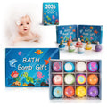 Bath Bombs with Toys Inside for Kids Toddler 1-3 Fizz Bathbombs Surprise Natural Organic Bubble Balls Boys and Girls Gifts Bulk Beads Foam Bubbly Ocean Burbujas para Bañera Niños