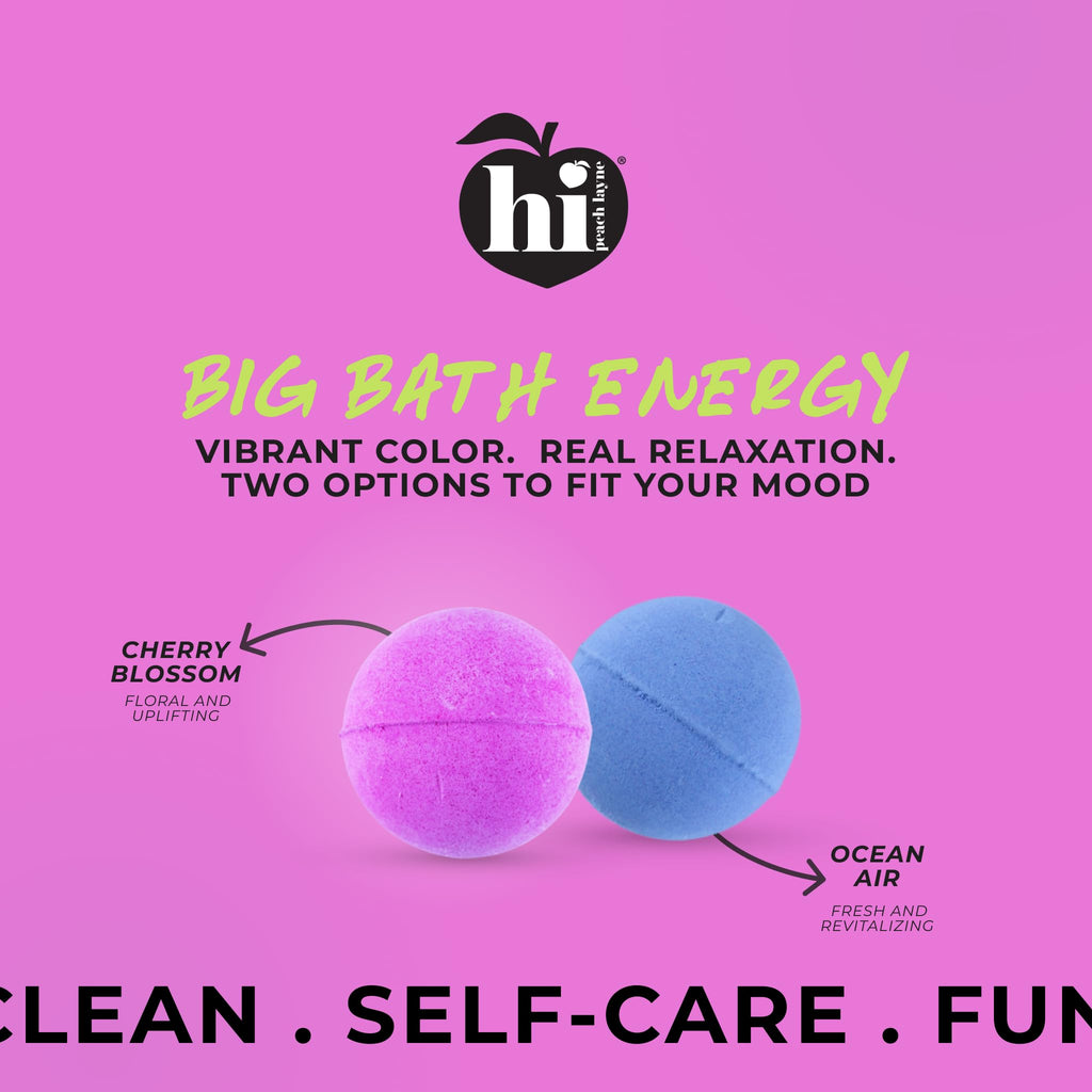 Moisturizing Cherry Blossom Bath Bombs Gift Set for Women & Kids 12-Pack (3.5 oz Each) – Vegan, Clean Beauty, Sensitive Skin Safe, Spa Gifts for Women by Hi Peach Layne