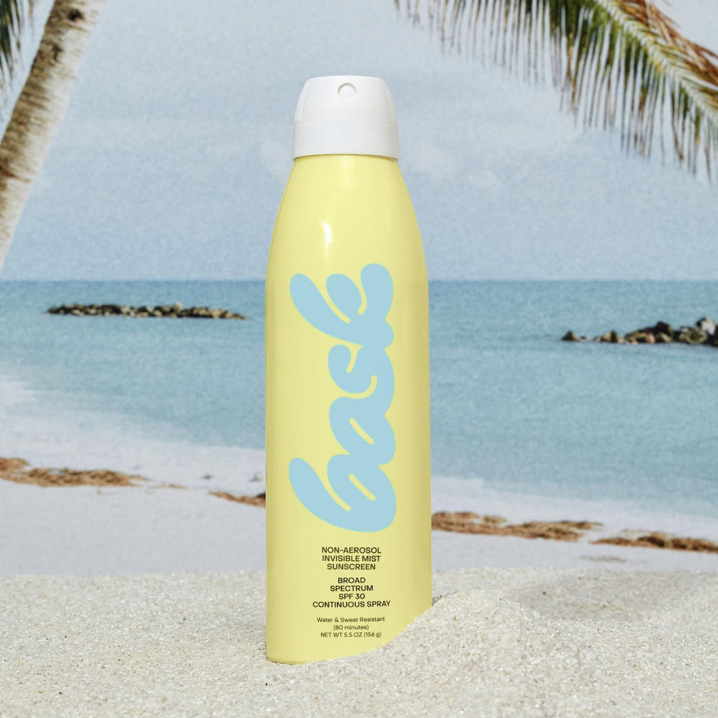 Bask SPF 50 Sunscreen Spray - Non-Aerosol, Broad Spectrum UVA/UVB Protection, Dermatologist Recommended, Moisturizing, Lightweight & Non-Greasy, 5.5 oz