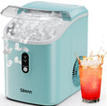 Silonn Nugget Ice Maker Countertop, Pellet Ice Machine with Self-Cleaning Function, Sonic Ice Maker Produces 36lbs of Chewable Ice in 24 Hours, Ideal for Home Kitchen and Office (Black)