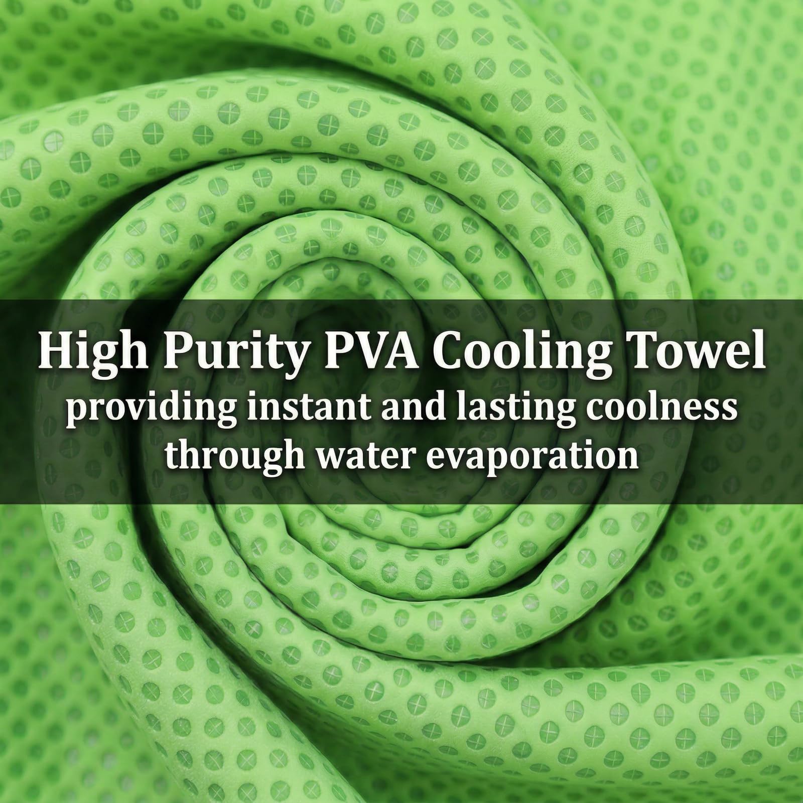 Premium PVA Cooling Towels for Neck and Face,4pcs 33"*12.7" Cooling Neck Wraps with Textured Dot Surface for Summer Heat,Cool Rags for Hot Weather, Cold Scarf for Gym Yoga Run,Blue (Blue)