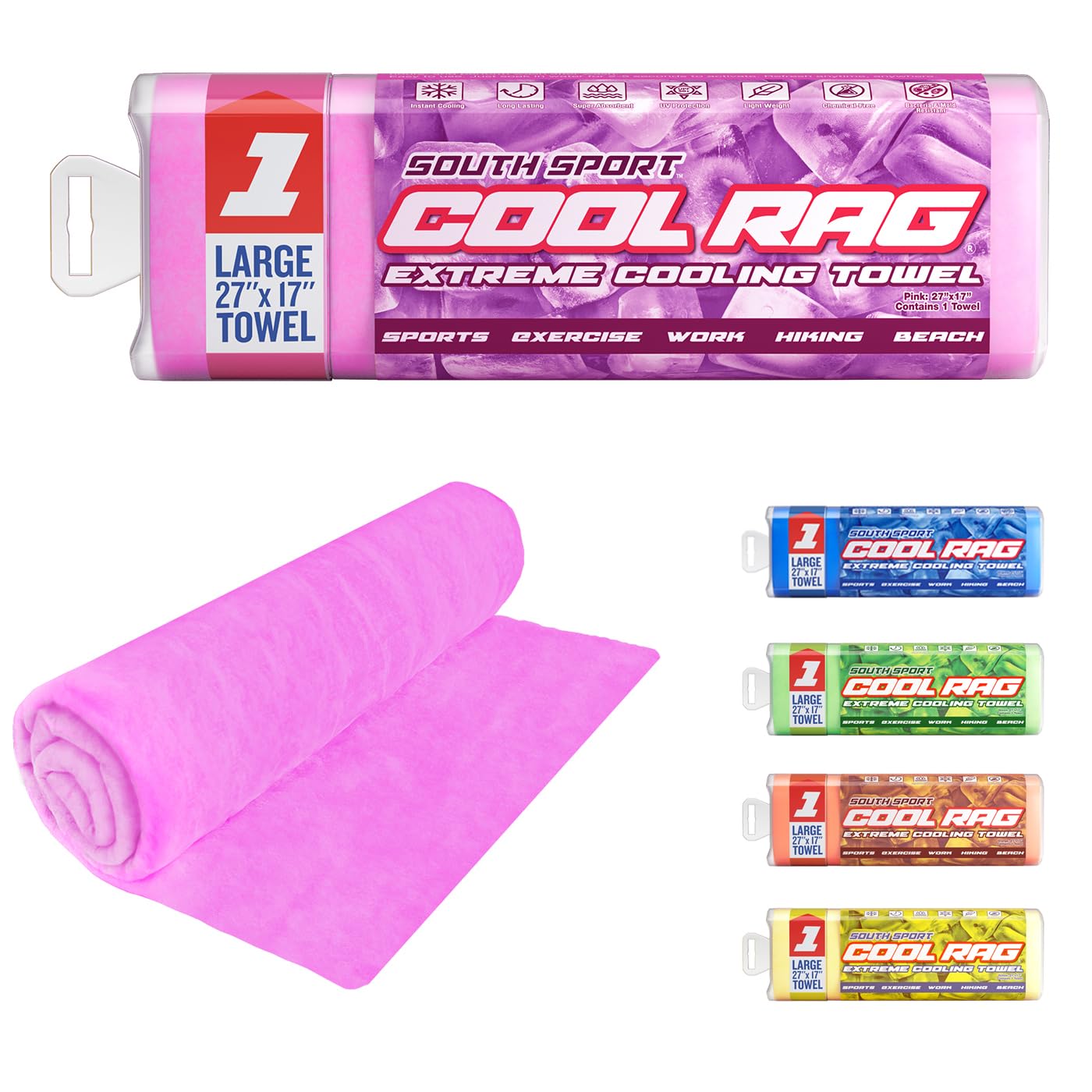 Cool Cool RAG Extreme Cooling Towel for Heat Relief - PVA Cooling Towel for Workout, Gym, Running and for Other Outdoor Sports - Cooling Rag for Neck - Cool Towel for Quick Cooling