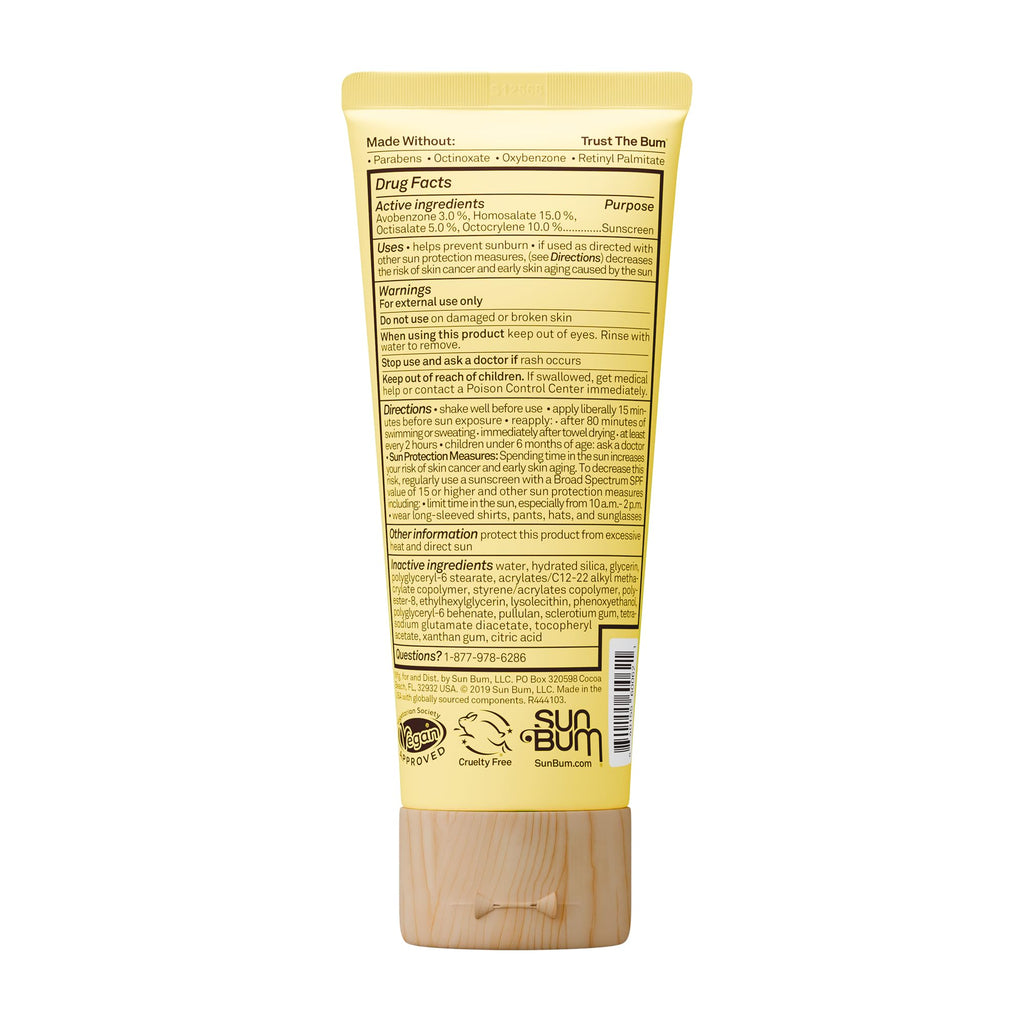 Sun Bum Original SPF 50 Sunscreen Face Lotion - Broad Spectrum Moisturizing Facial Sunscreen with Vitamin E - Travel Size - 3 oz