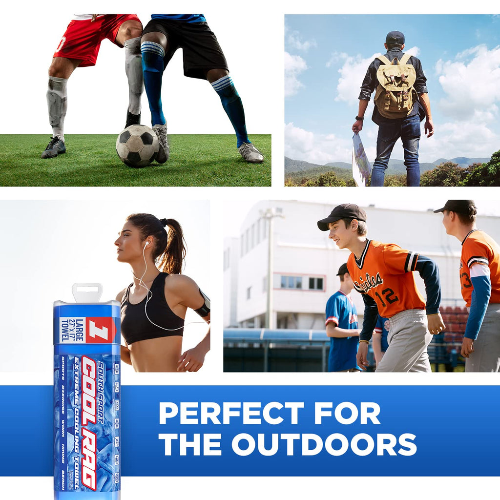 Cool Cool RAG Extreme Cooling Towel for Heat Relief - PVA Cooling Towel for Workout, Gym, Running and for Other Outdoor Sports - Cooling Rag for Neck - Cool Towel for Quick Cooling