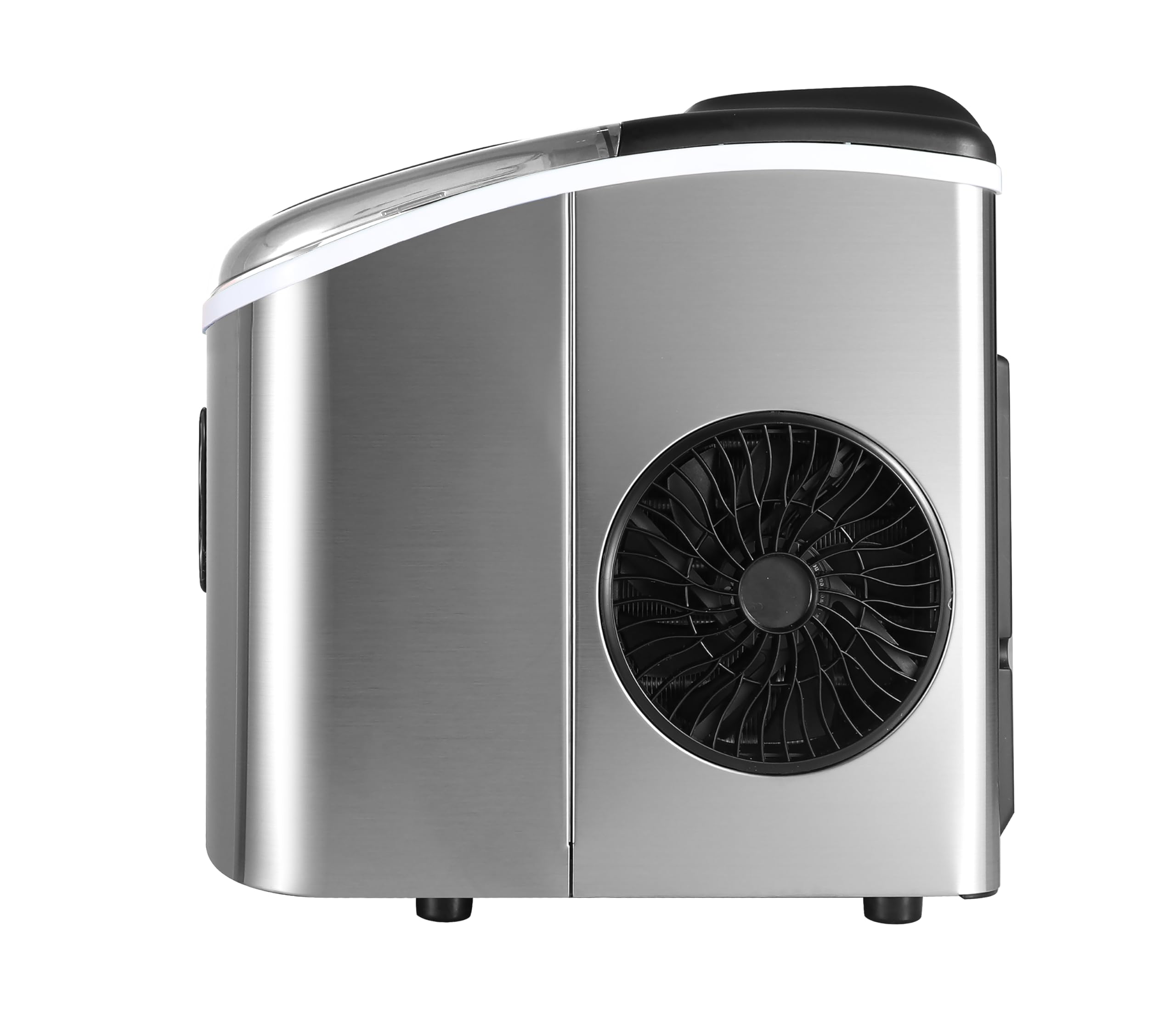 Frigidaire EFIC103-AMZ-SC Counter Top Maker with Over-Sized Ice Bucket, Stainless Steel, Self Cleaning Function, Heavy Duty, Stainless