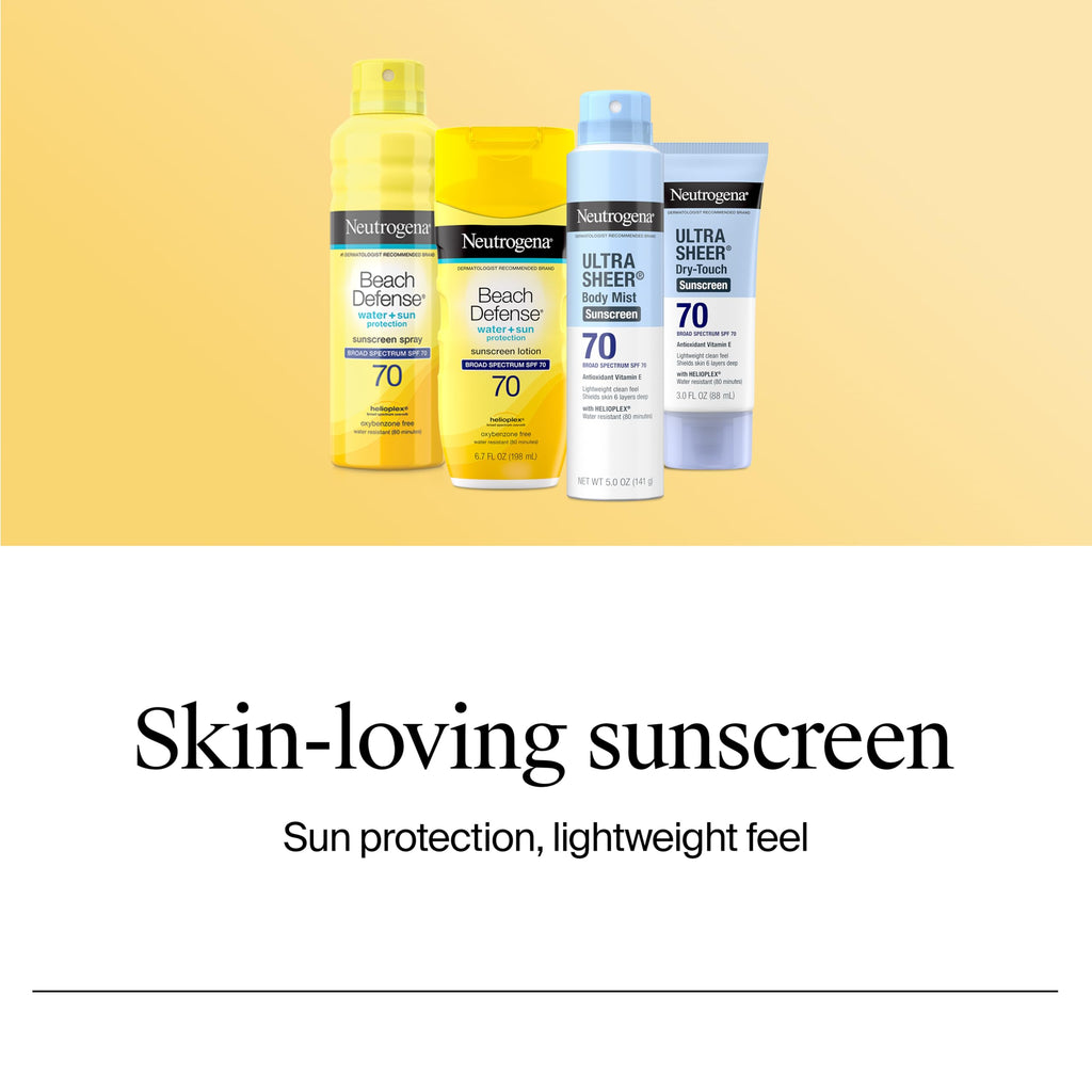 Neutrogena, Ultra Sheer Face Sunscreen with Vitamin E and SPF 60, Sunscreen for Face with Broad Spectrum Uva/Uvb Protection, Fragrance-Free, Oxybenzone-Free, Water-Resistant (80 minutes), 50.3 mL